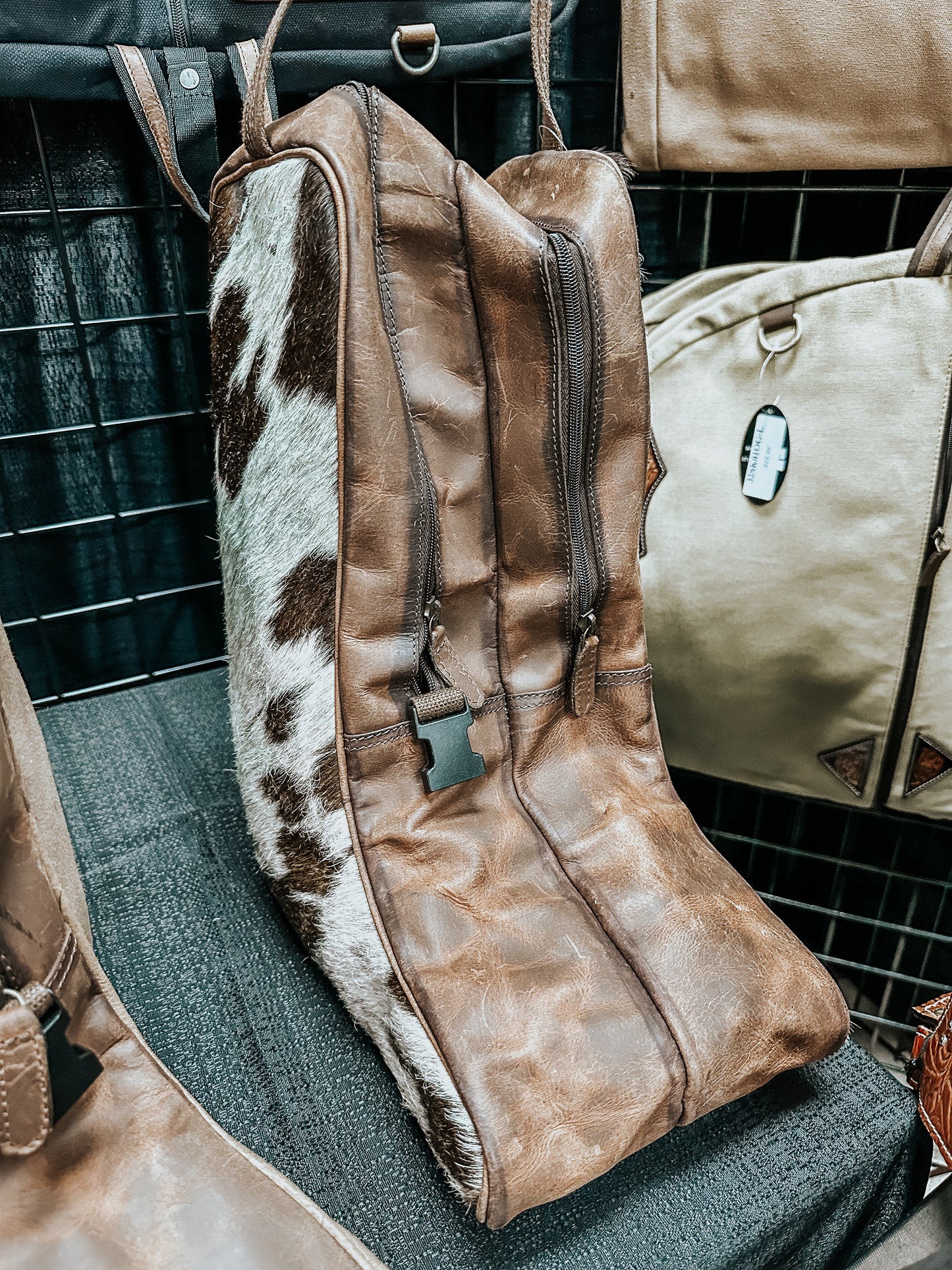 Cowhide Boot Bag