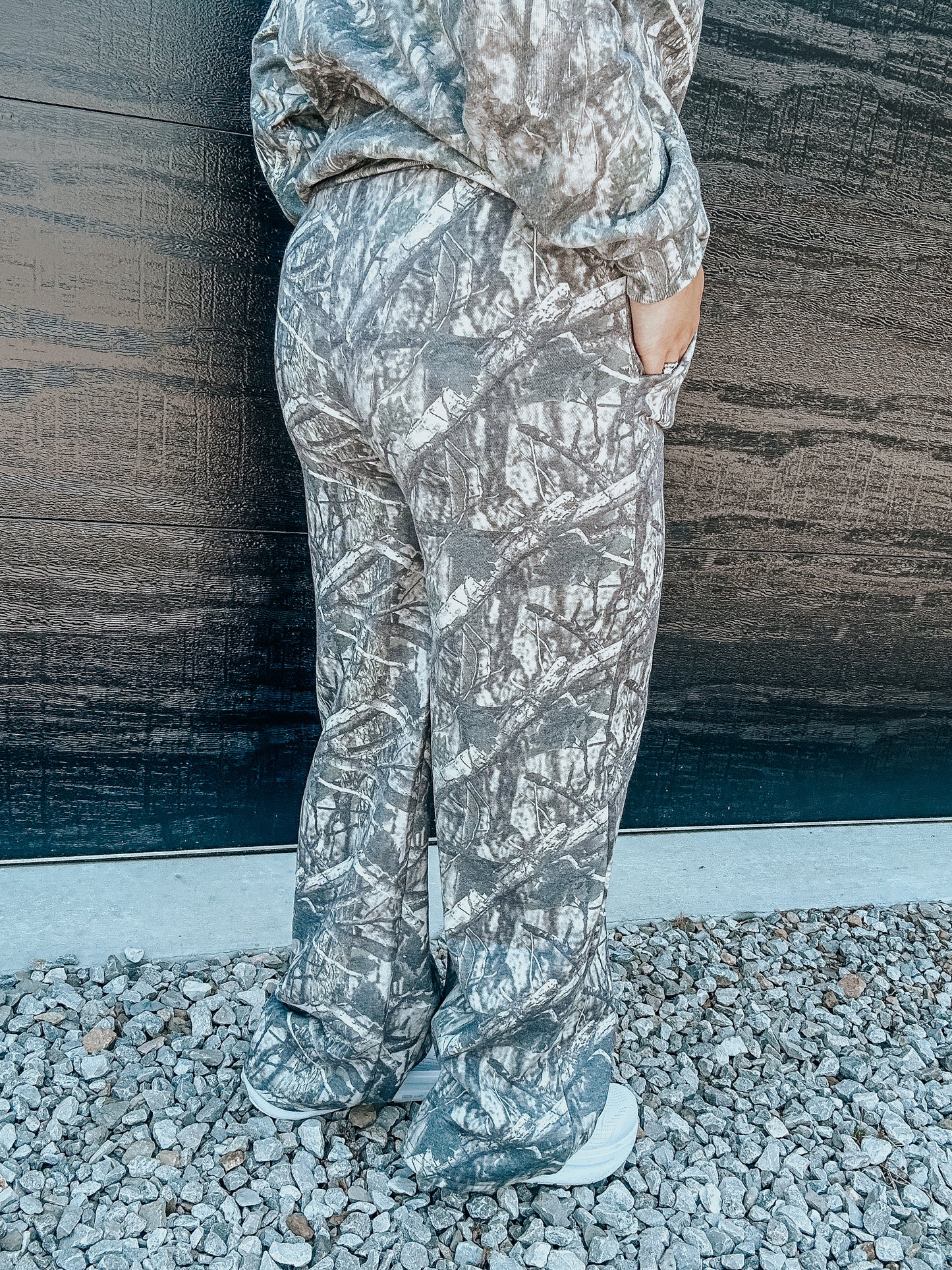 Camo Sweat Pants in Olive