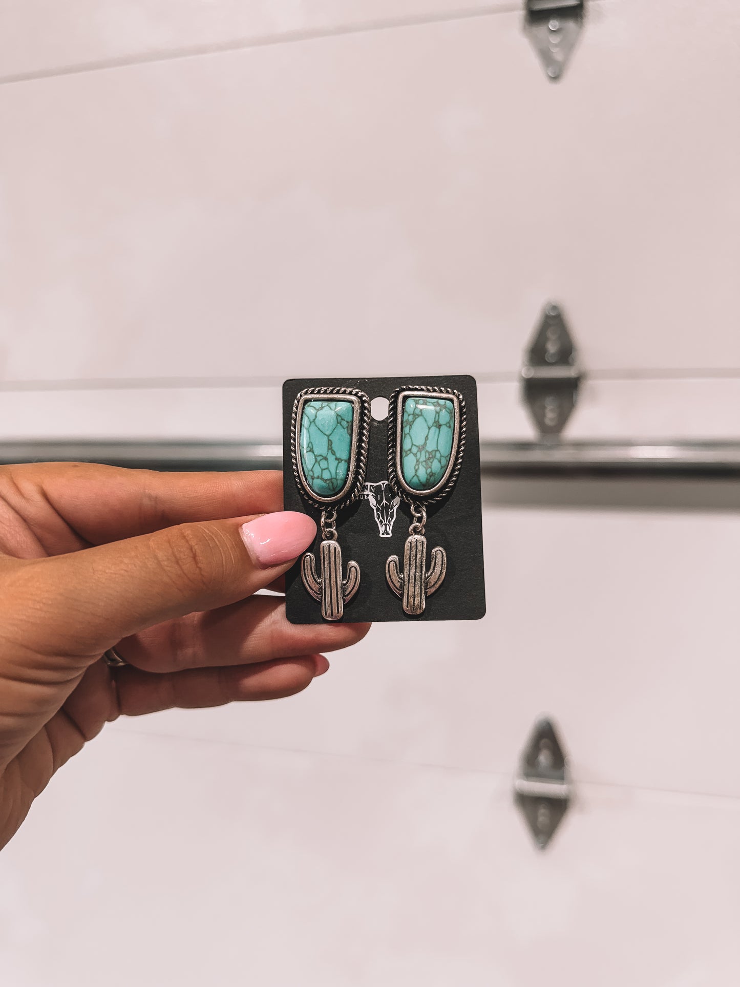 Turquoise Cactus Earrings