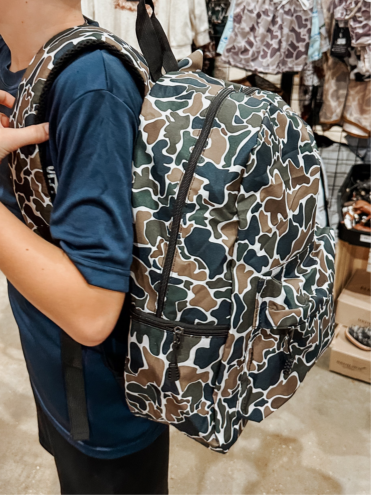 Old School Camo Backpack