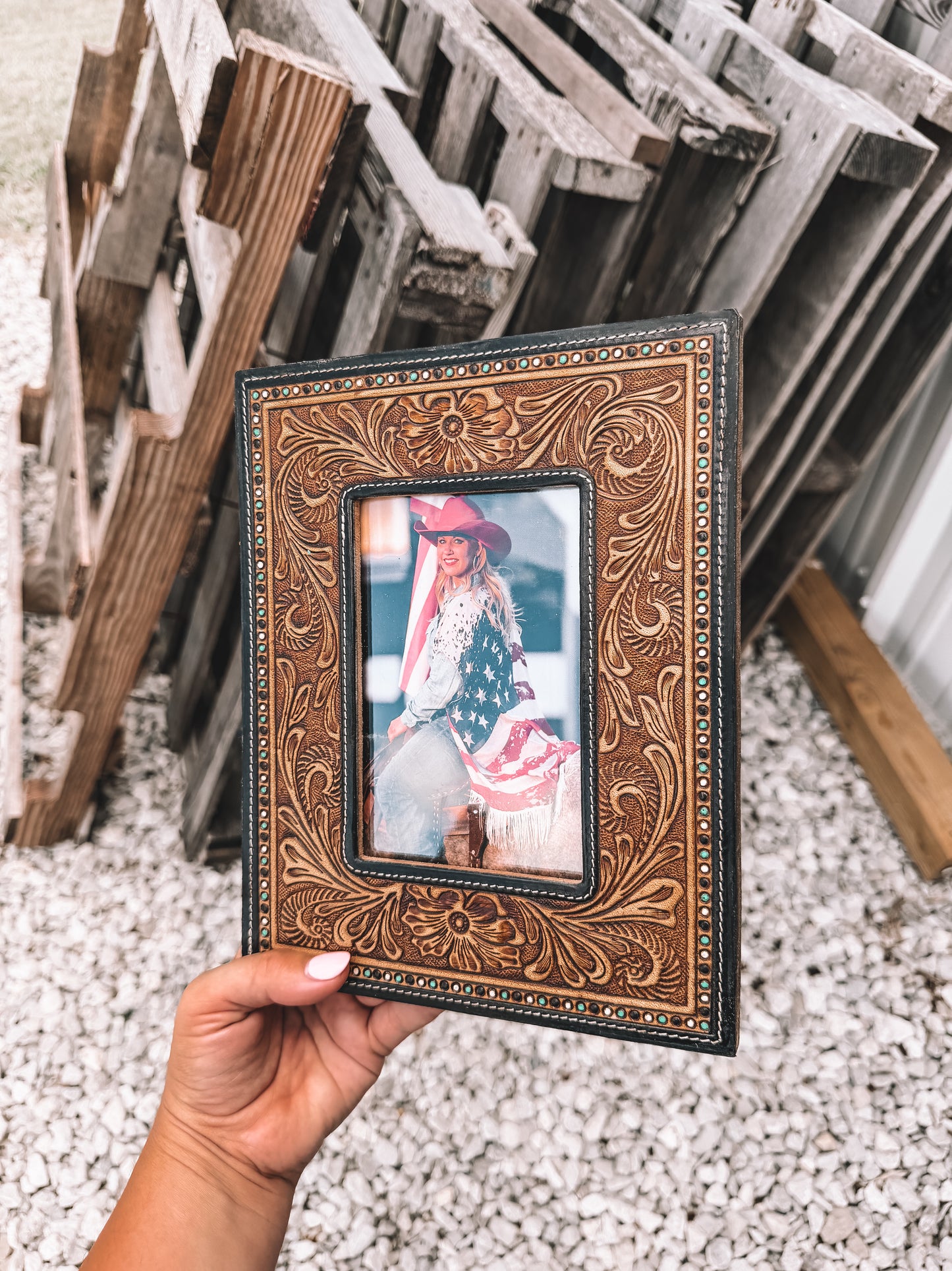 Bordertown Leather Picture Frame