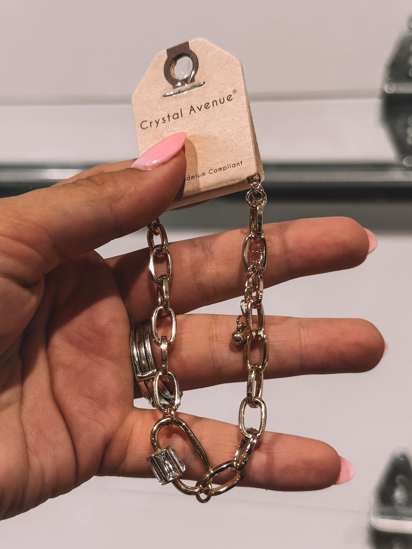Gold & Diamond Chain Bracelet