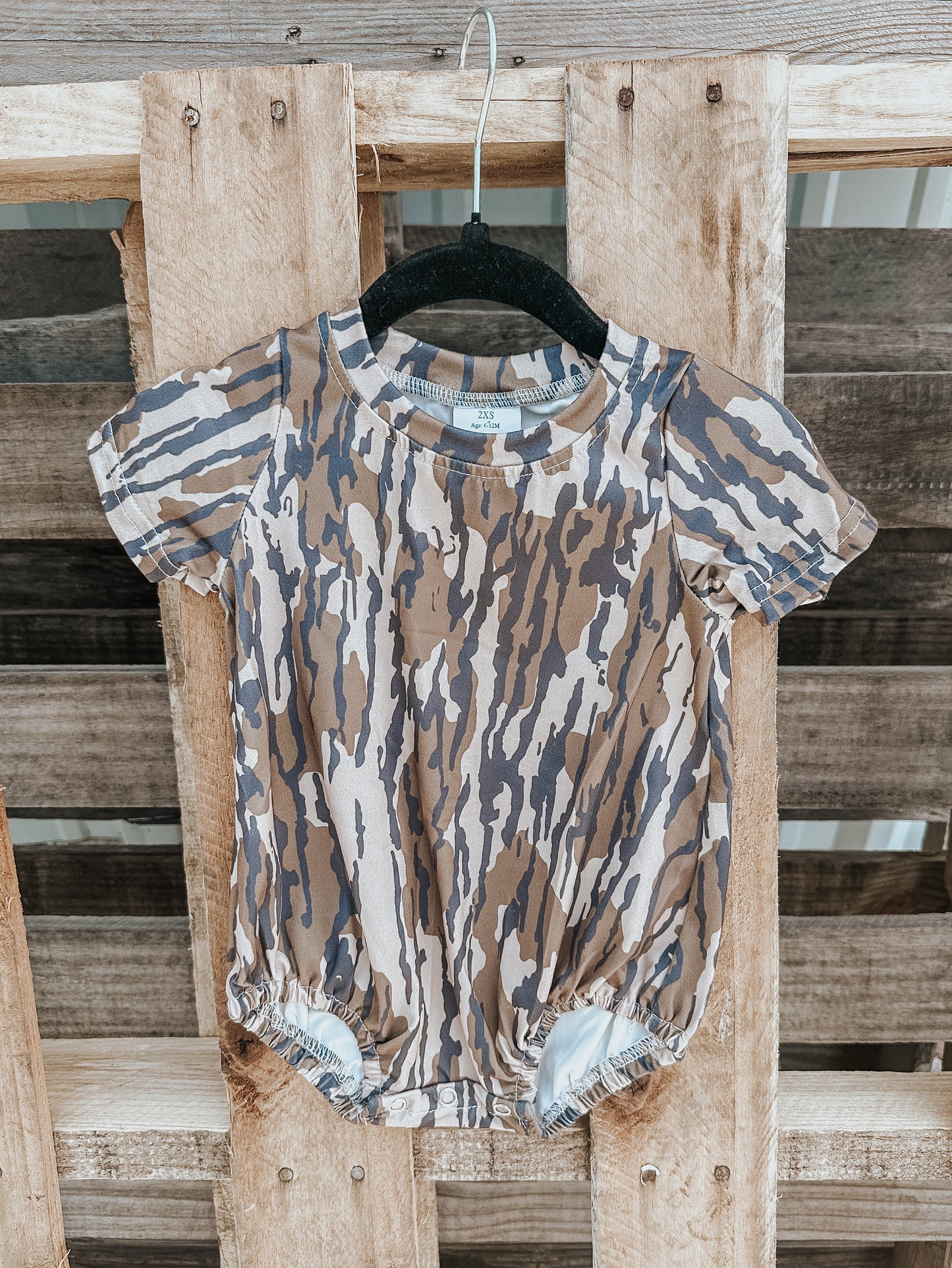 Bottomland Camo Onesie