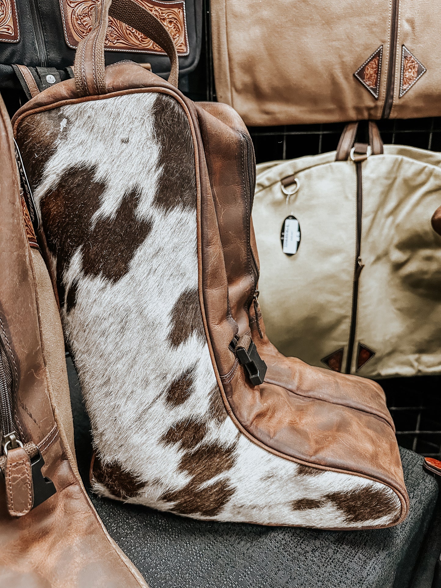 Cowhide Boot Bag