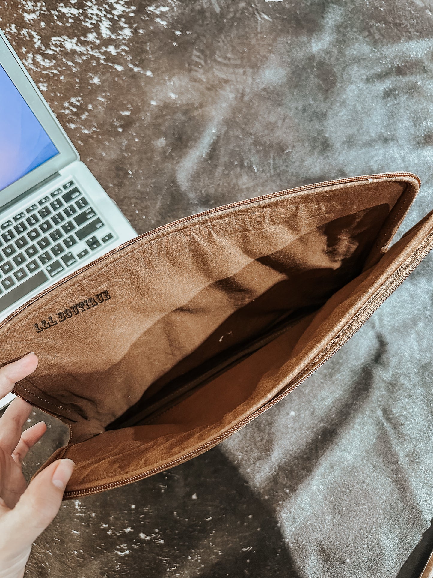 Minerva Leather Laptop Case