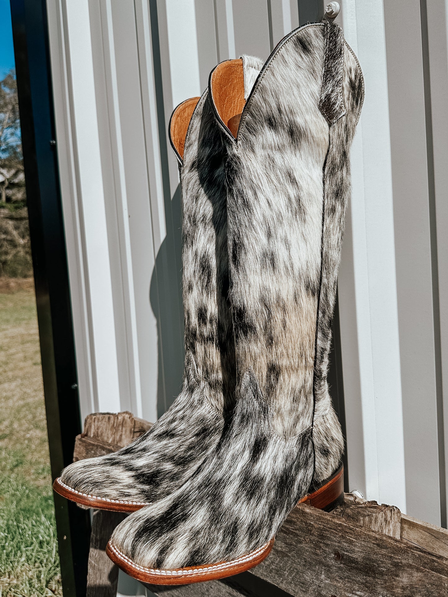 Knee High Square Toe Boots