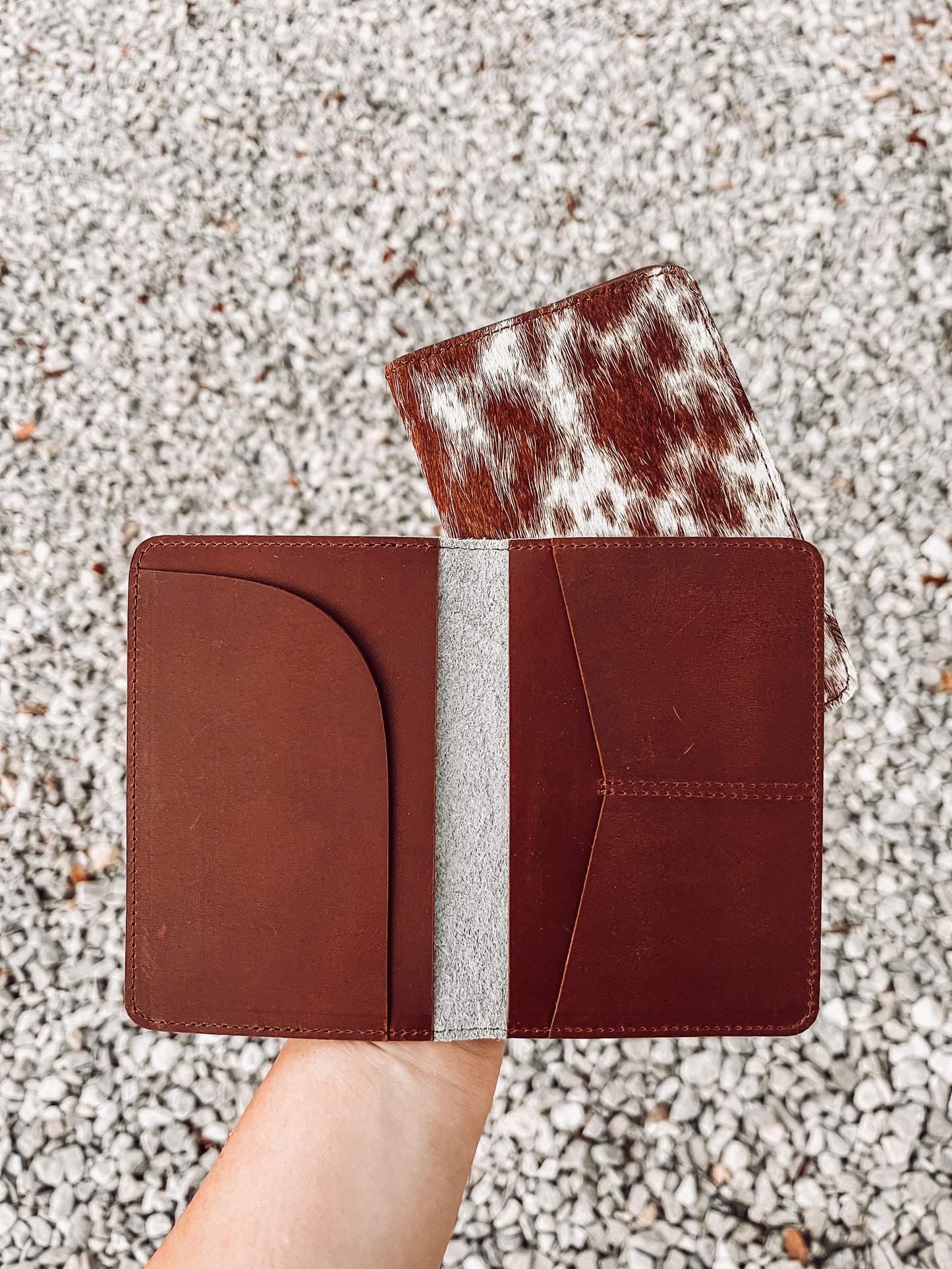 Cowhide Passport Cover