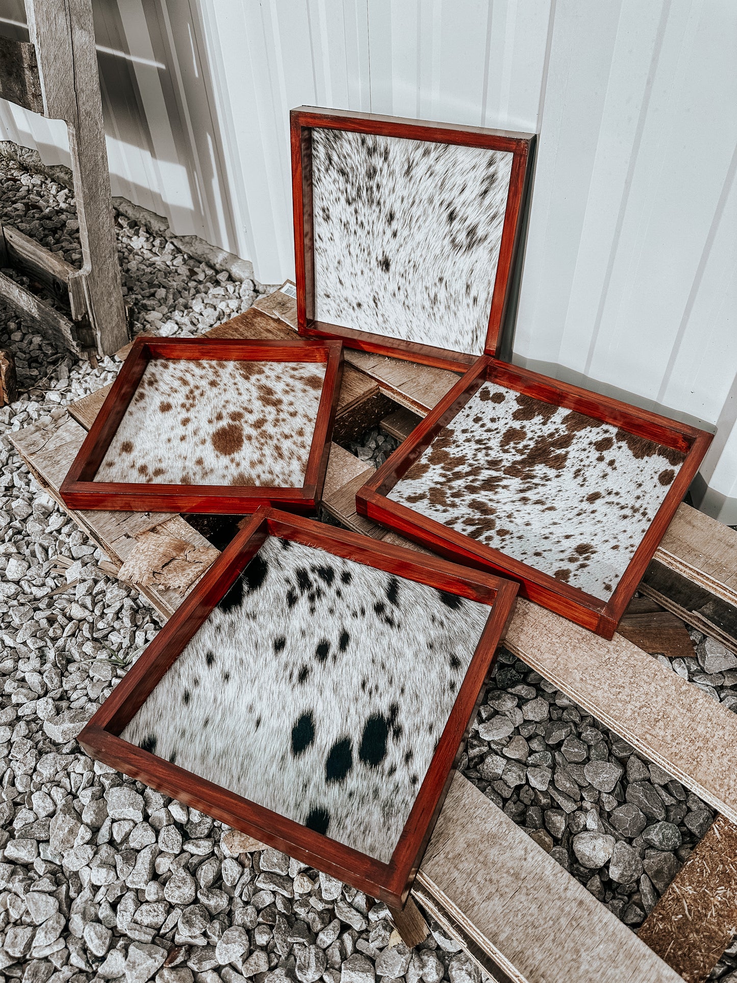 Cowhide Branding Ceremony Frame