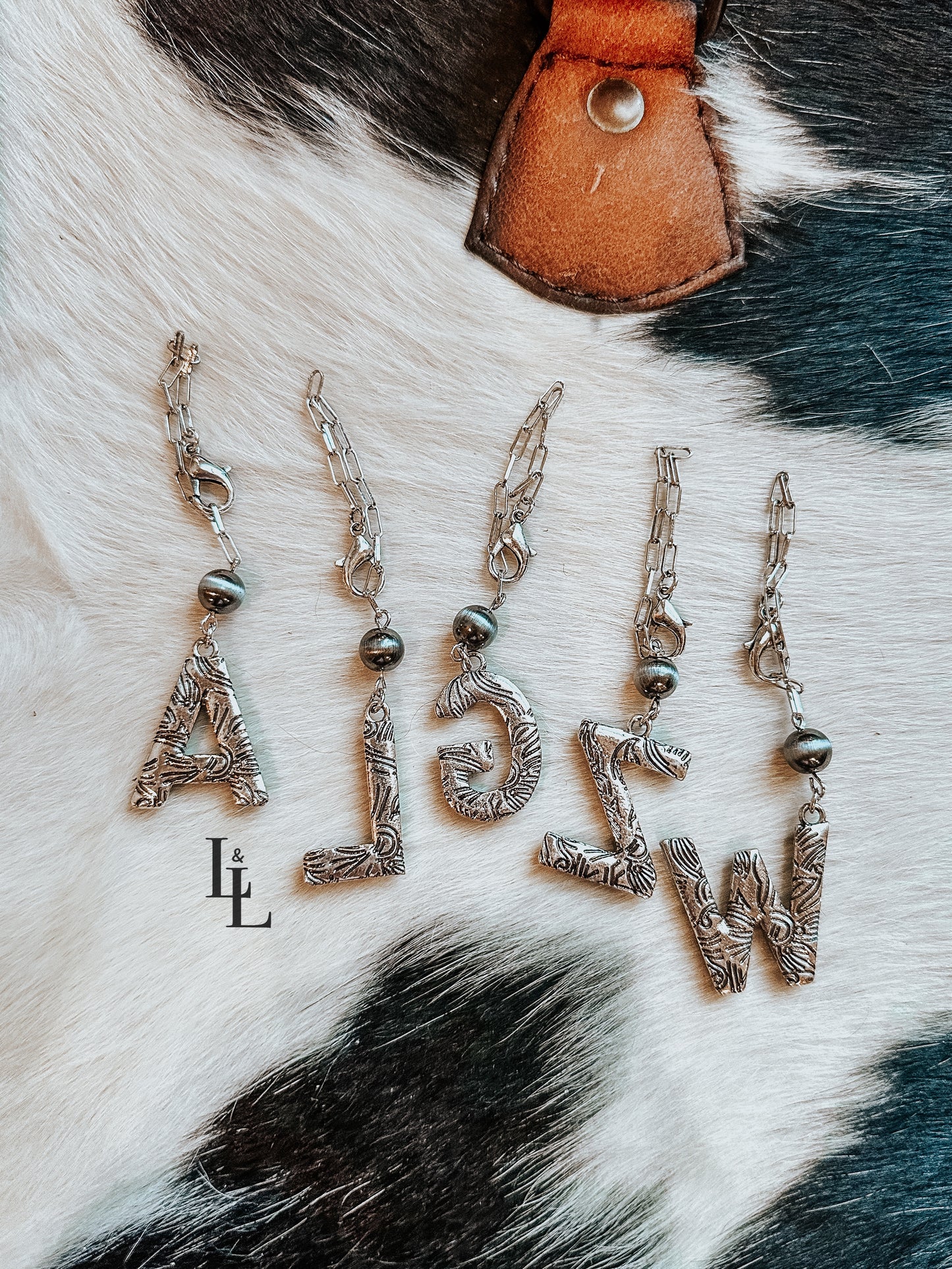 Turquoise Initial Nav Tumbler Charm