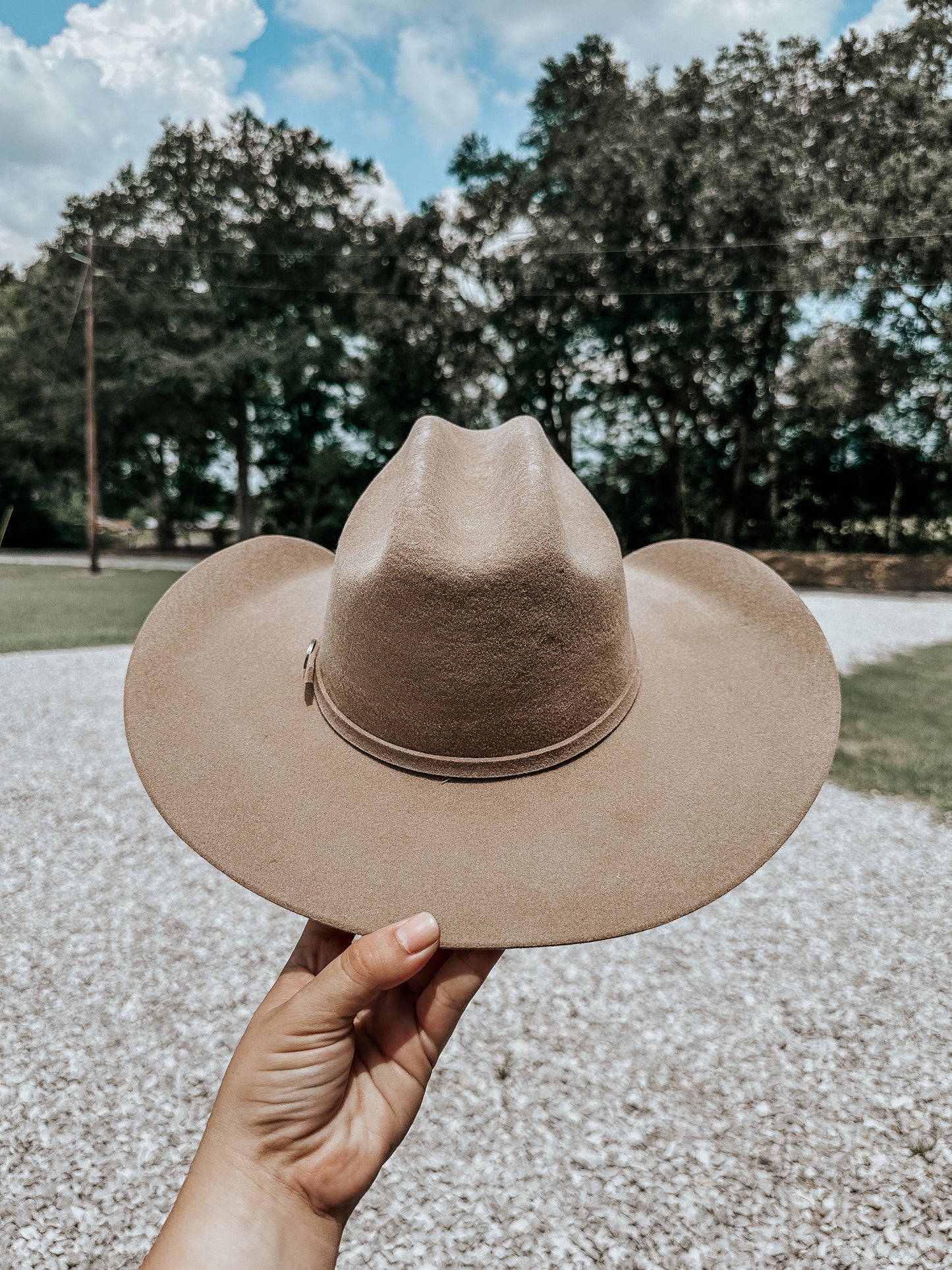 Wool Cowboy Hat in Chestnut