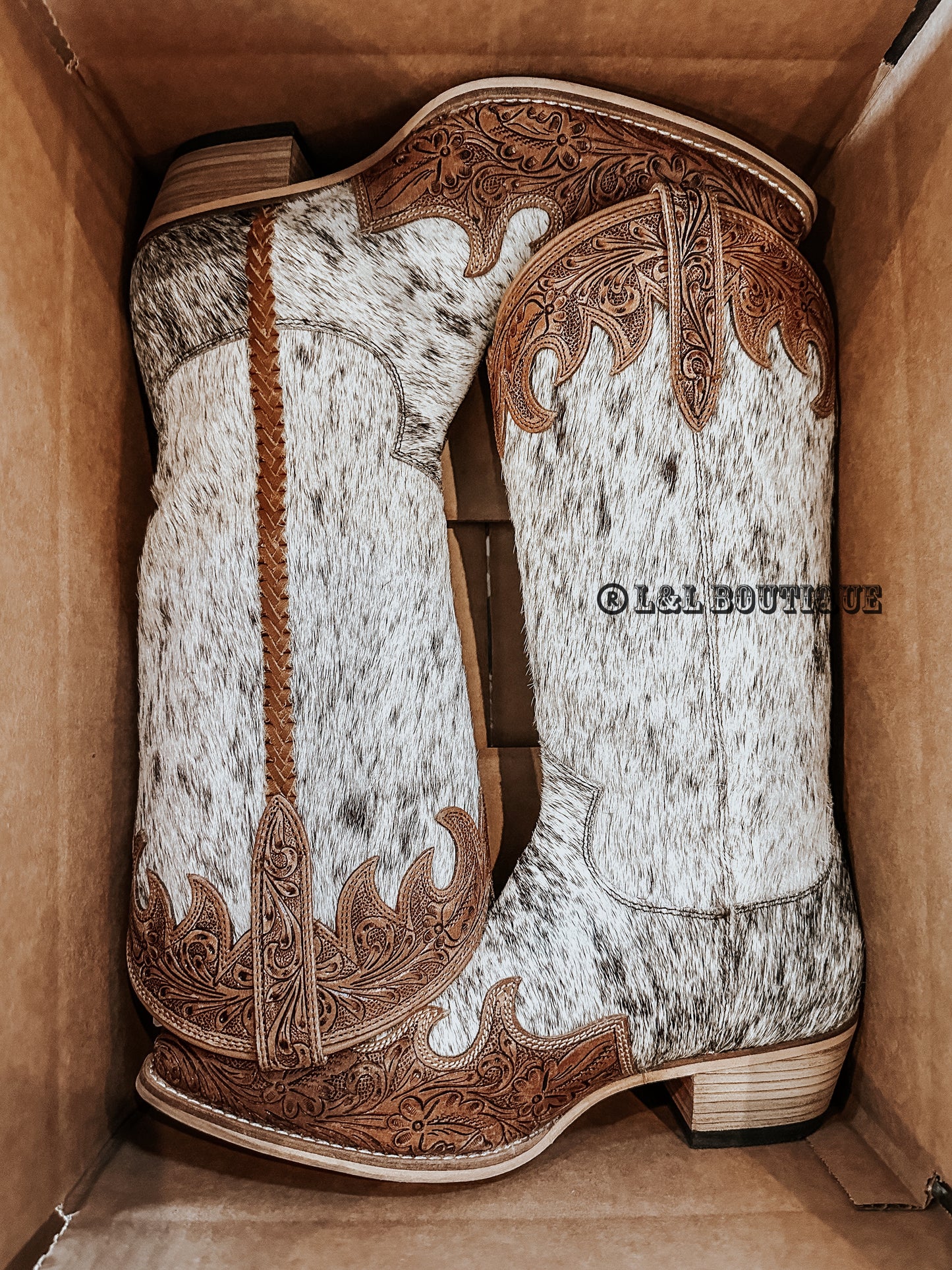 Adelaide Cowhide Leather Boots