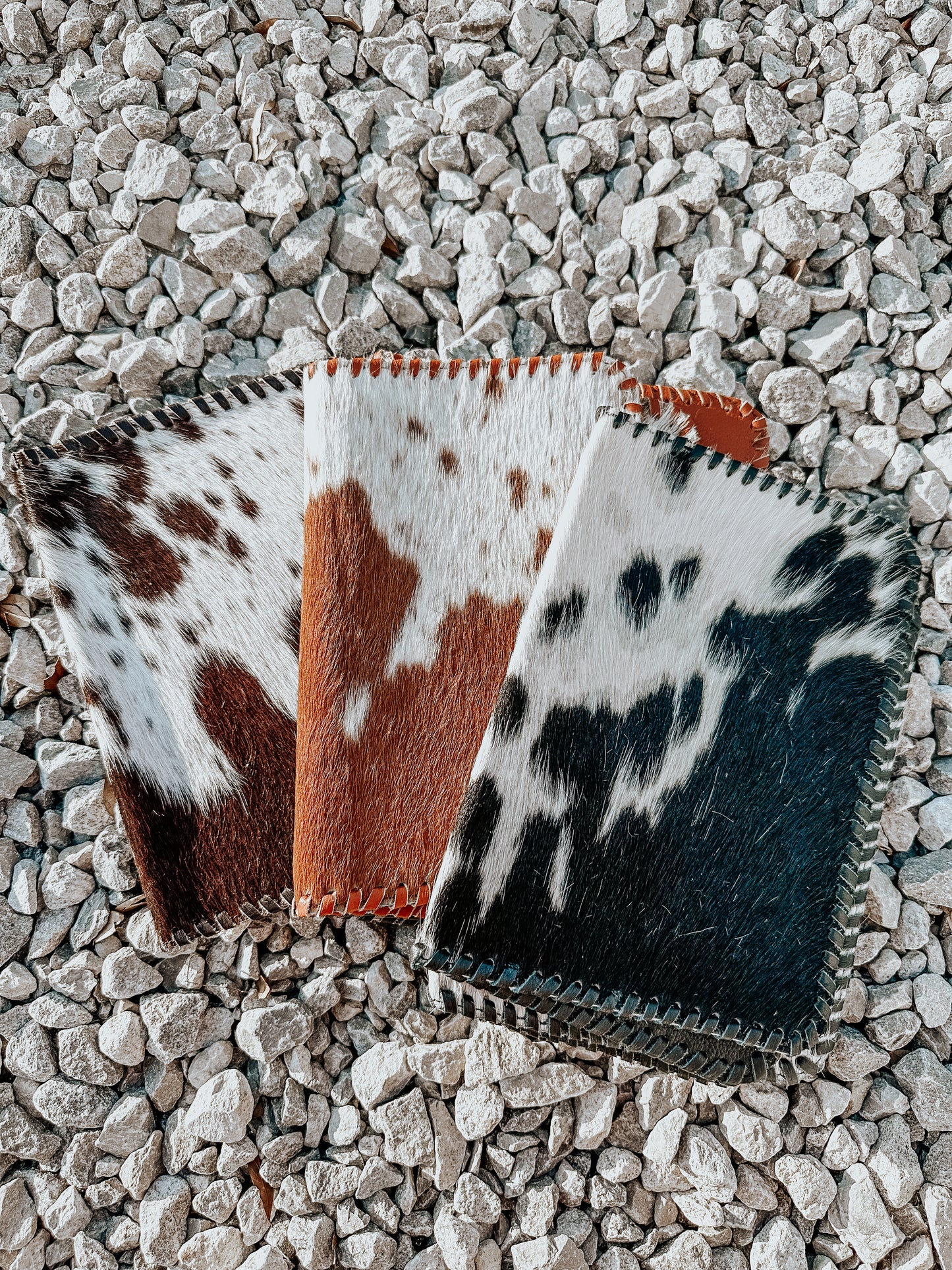 Cowhide Buckstitch Bible Cover