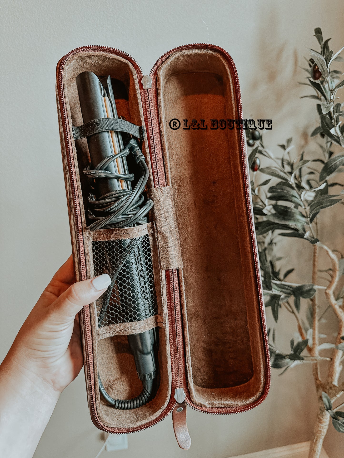 Hot Iron Case Turquoise Leather Cowhide