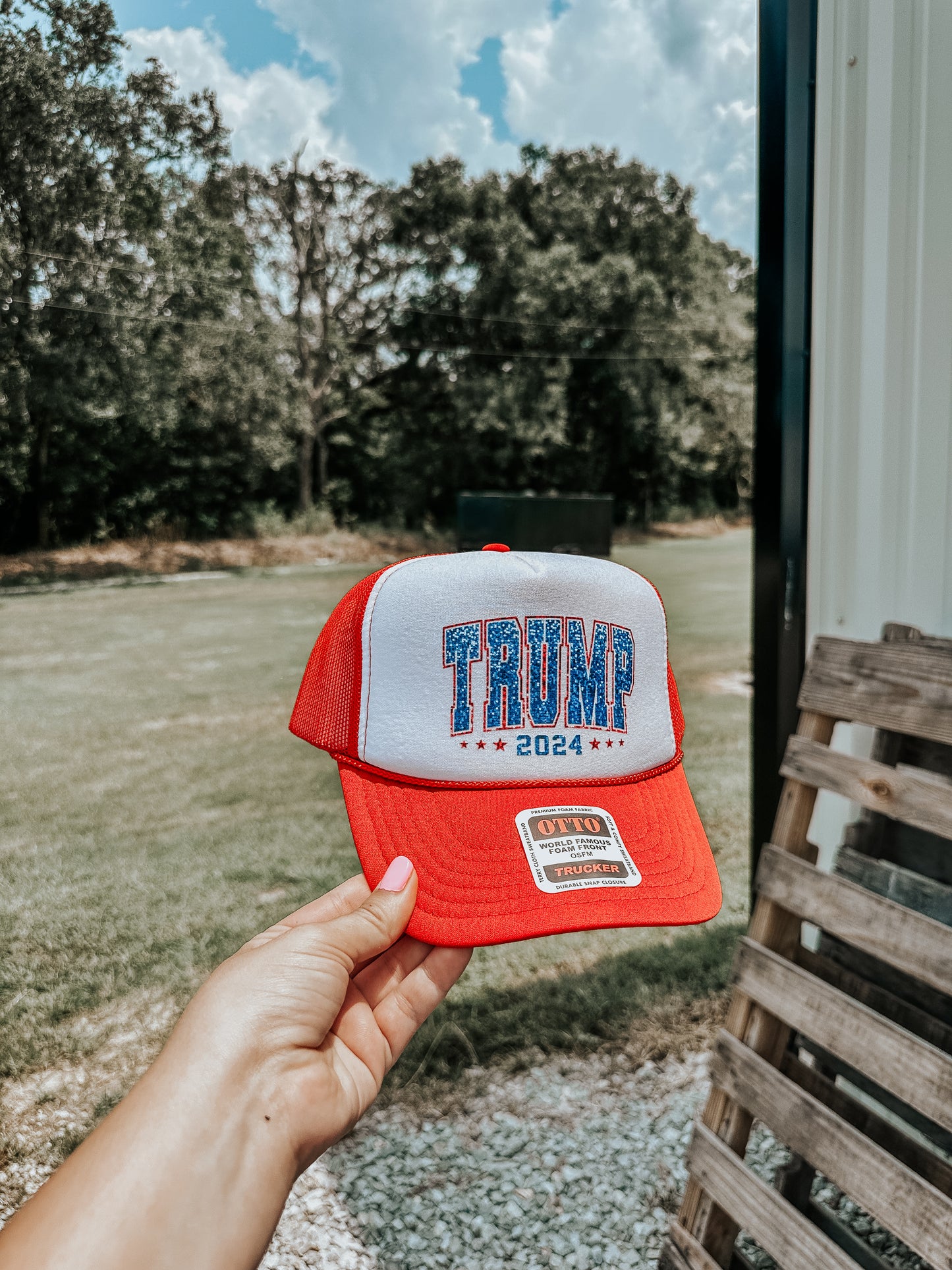 Trump Trucker Hat in Red