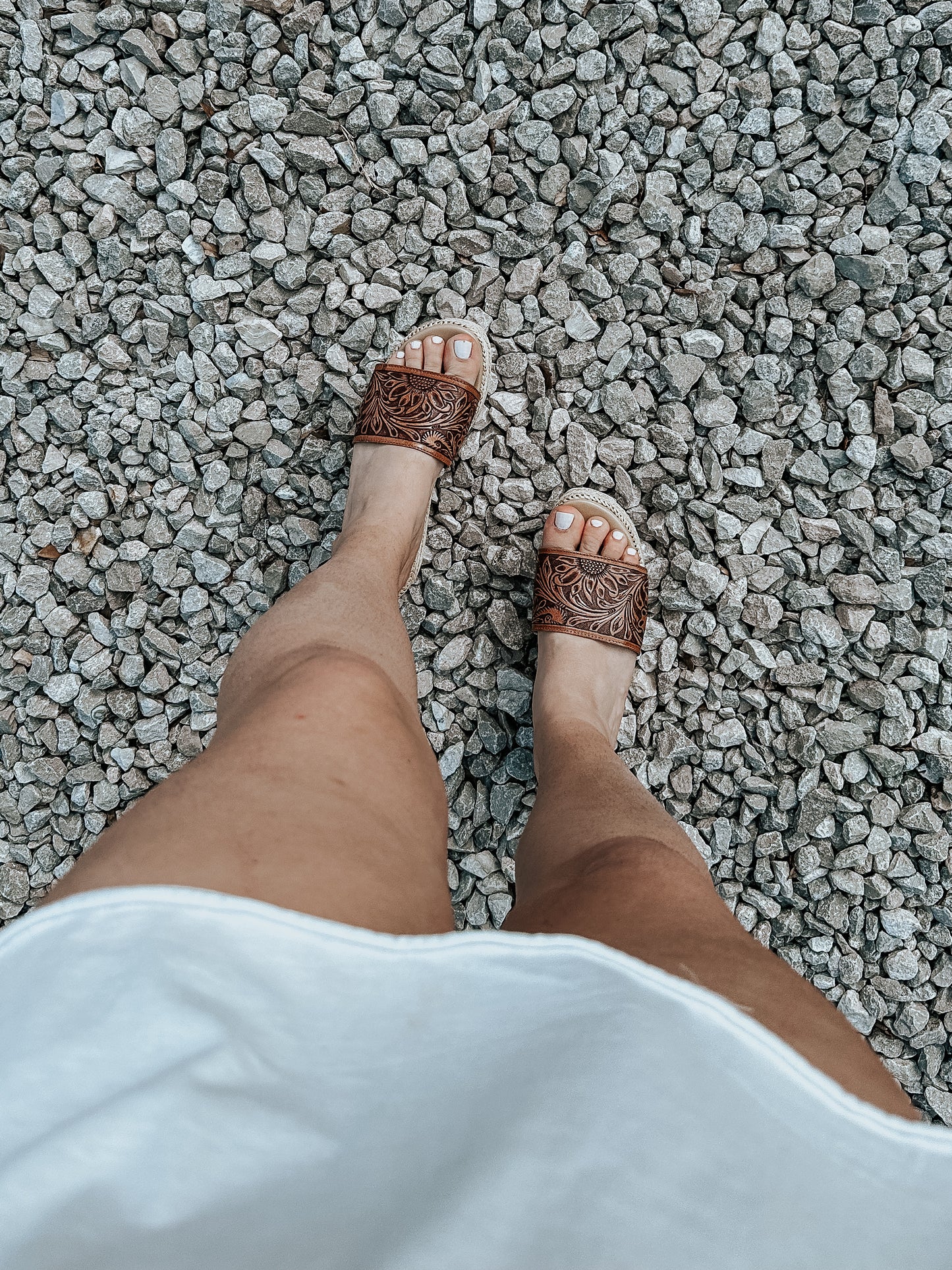 Gloriana Leather Platform Sandals