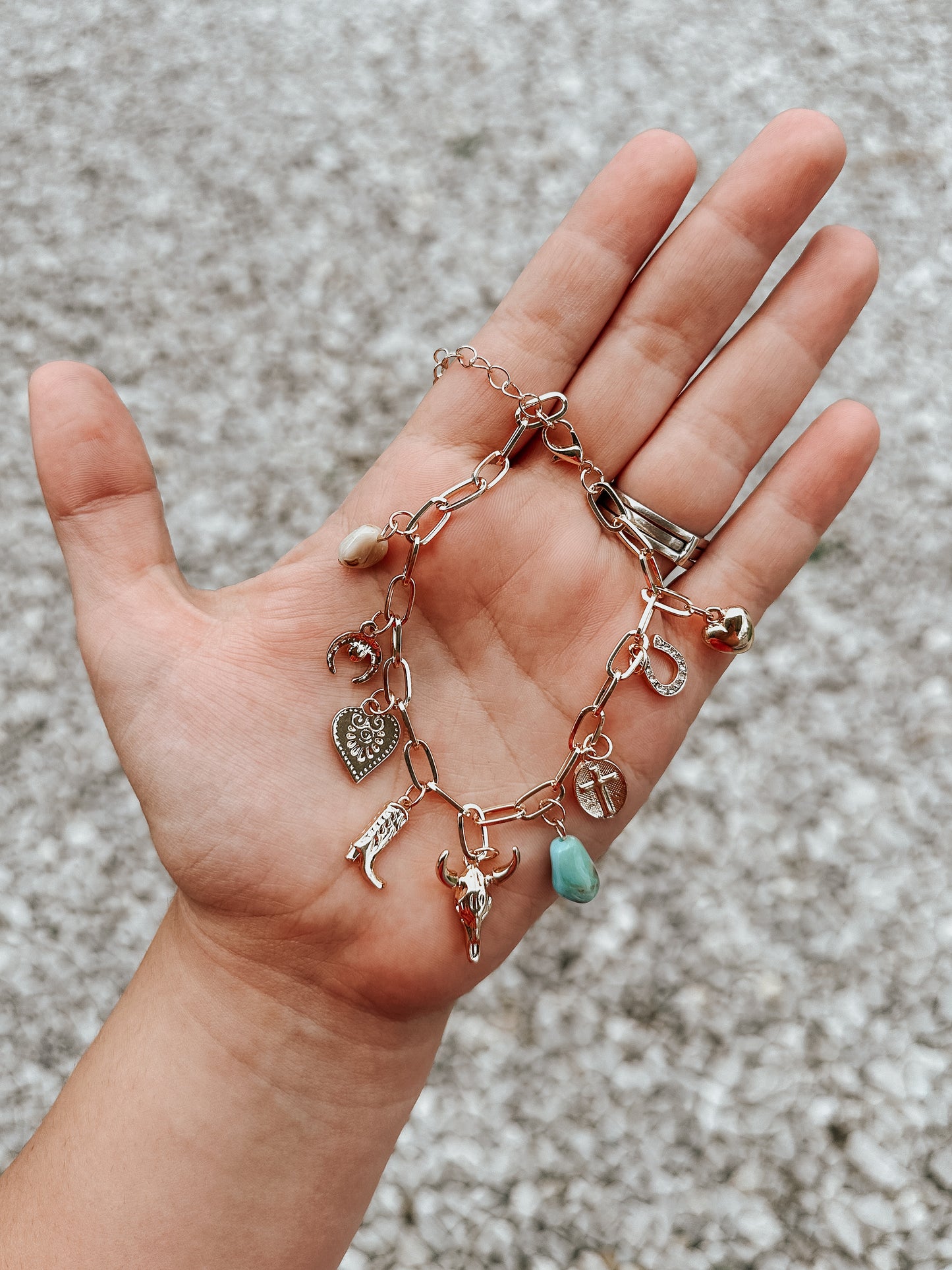 Gold Charm Bracelet