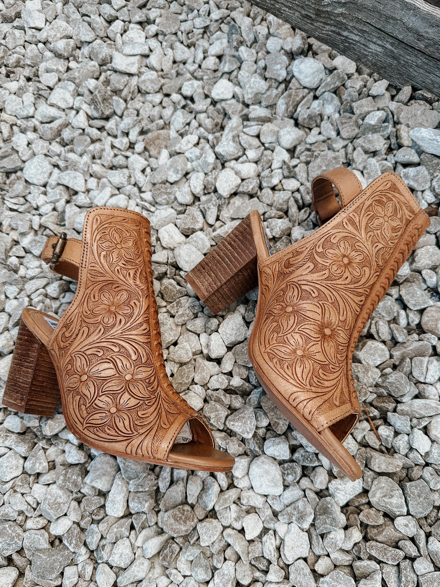 Dalton Ridge Tooled Leather Heels
