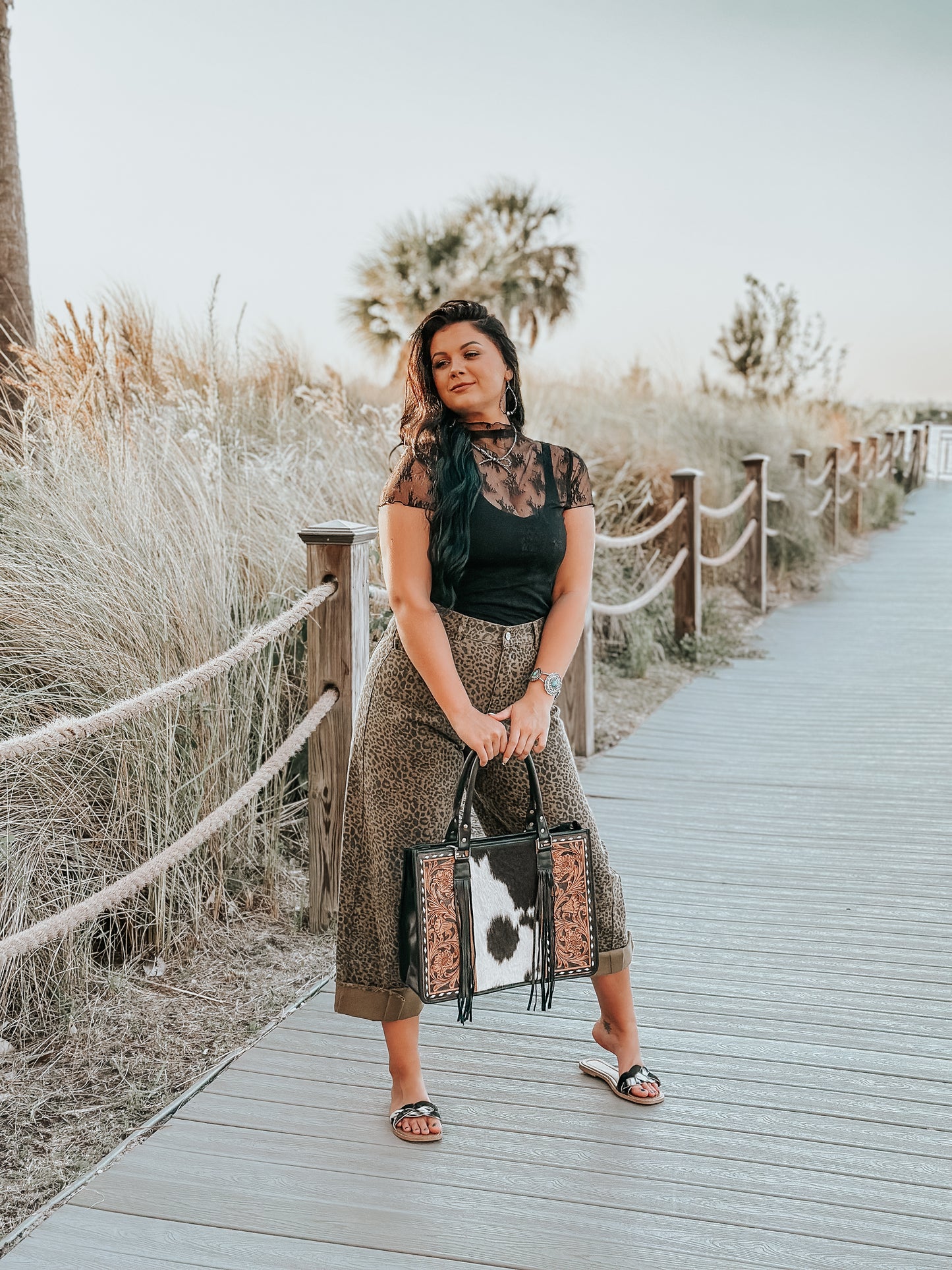 Black Lace Top
