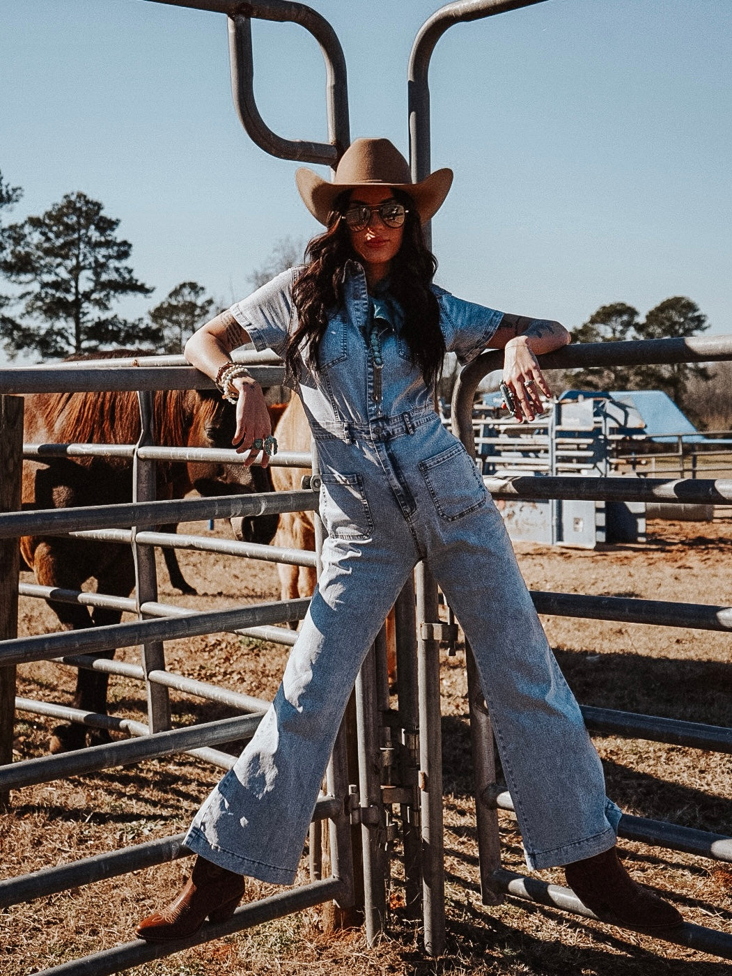 Stone Wash Denim Jumper