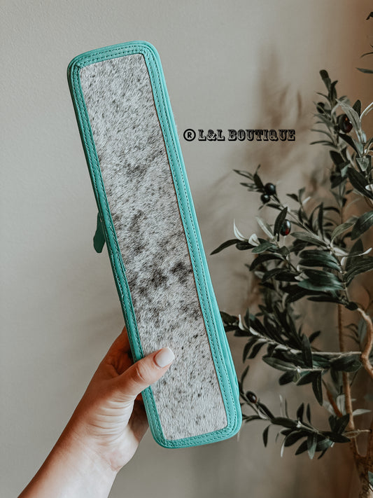 Hot Iron Case Turquoise Cowhide