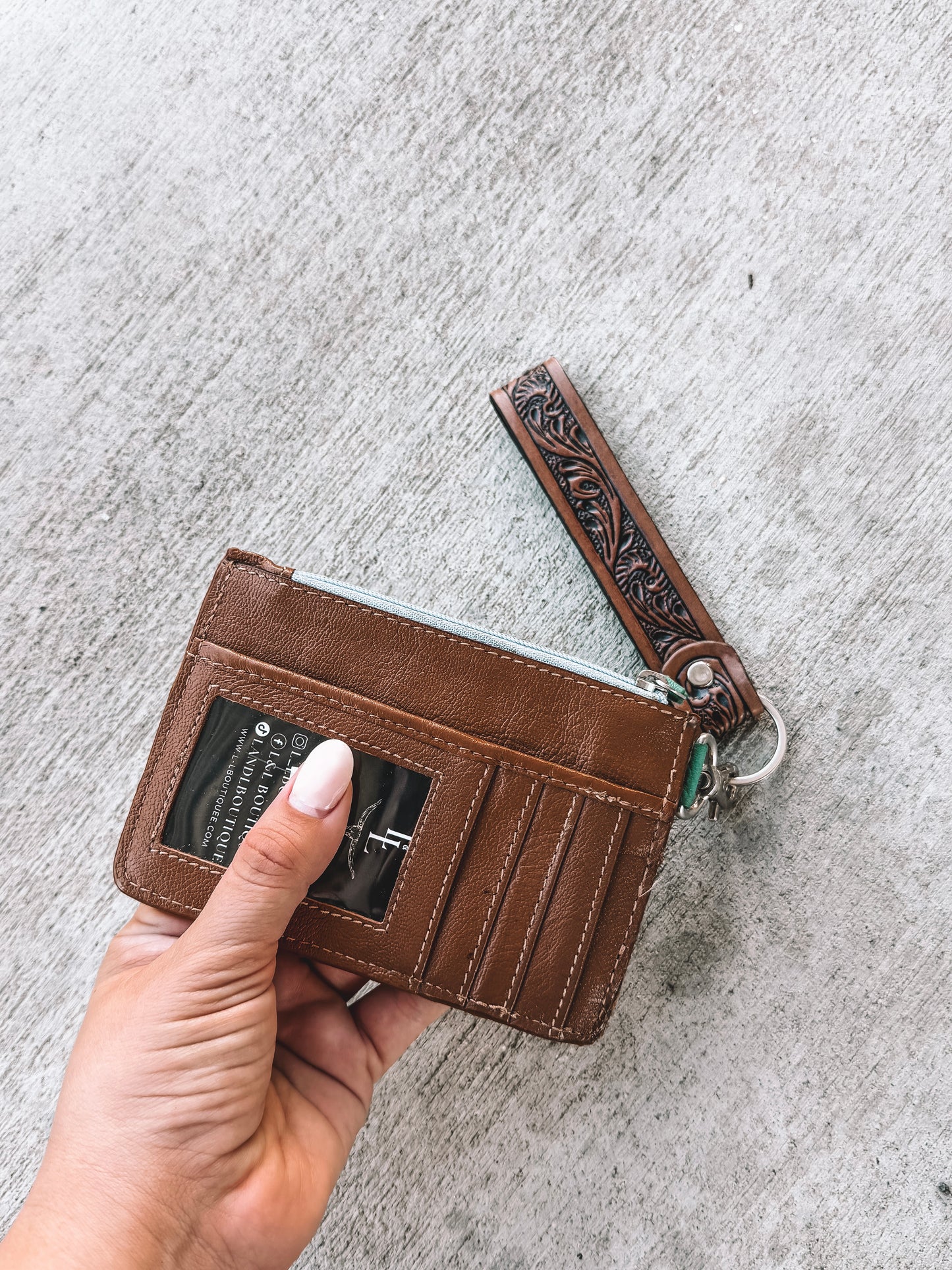 Pride Card Holder Keychain Longhorn