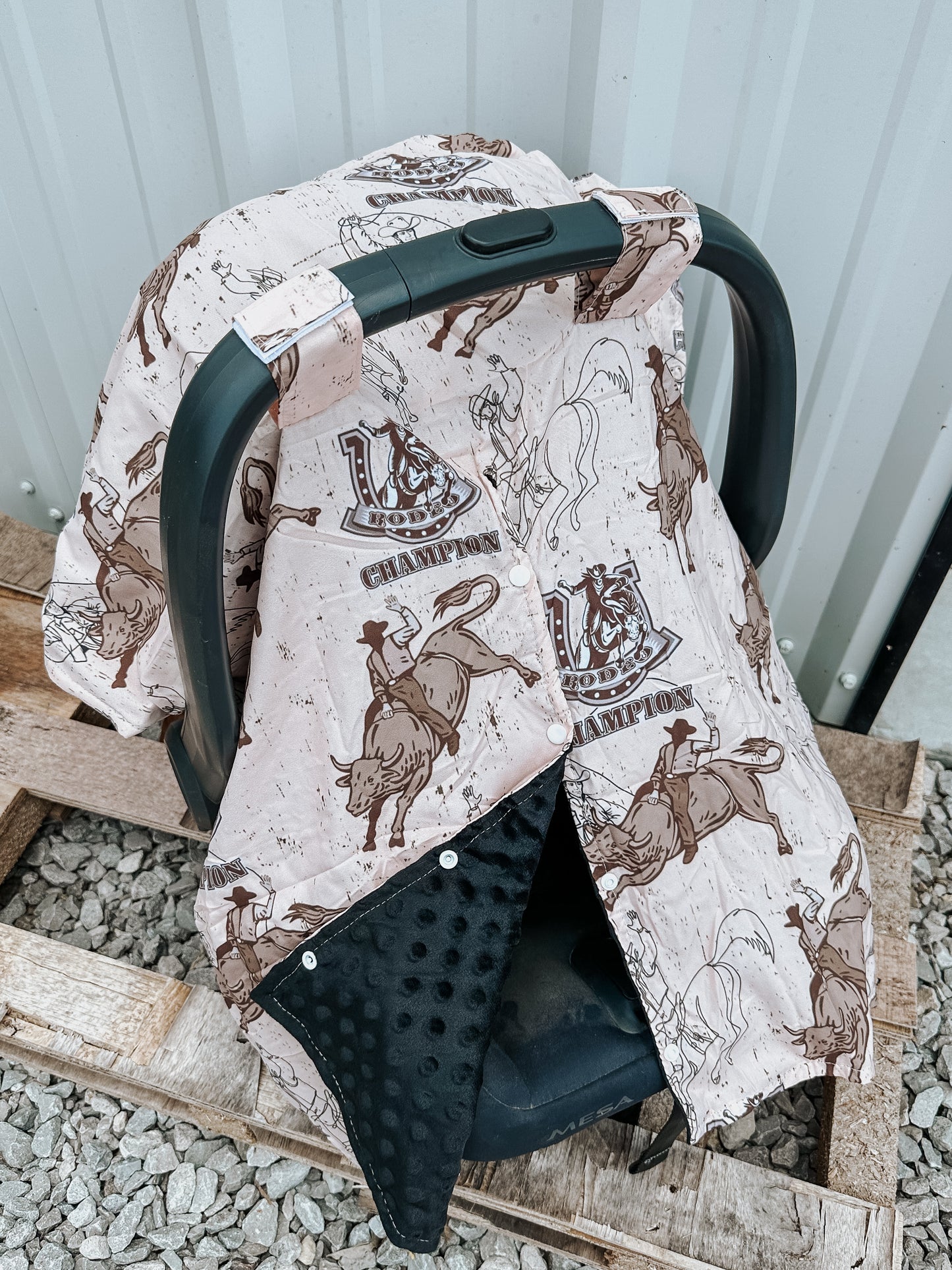 Champion Bull Rider Car Seat Cover