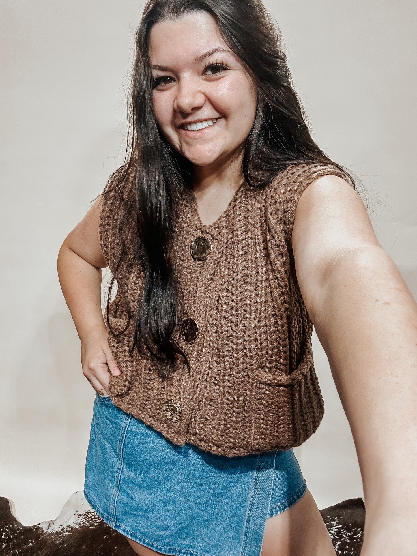 Chunky Knit Sweater Top