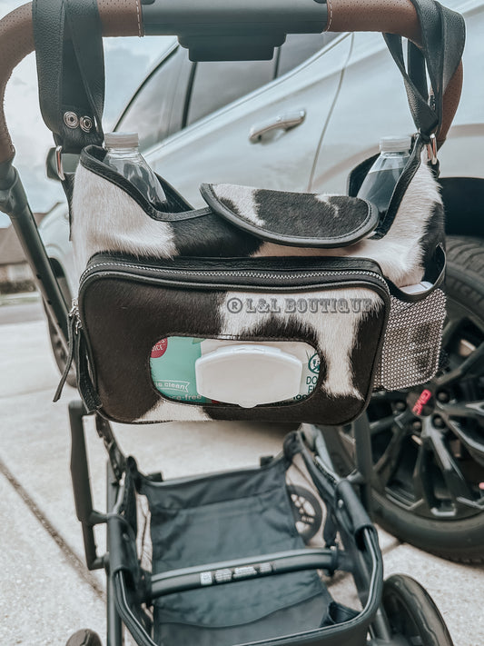 Cowhide Stroller Bag