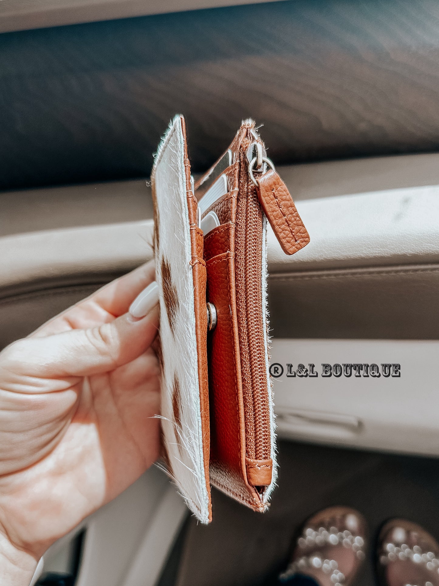 Bailey Ray Cowhide Card Holder