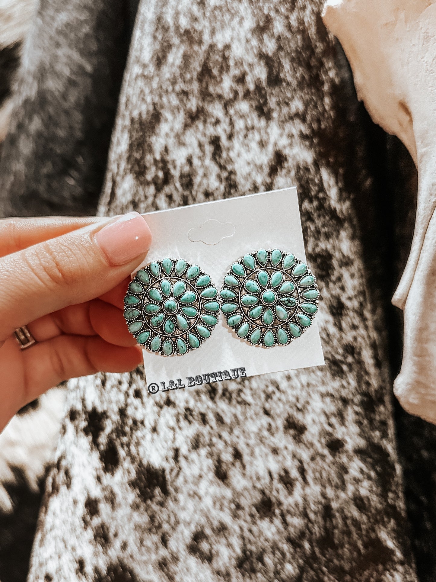 Hell on Heels Turquoise Earrings