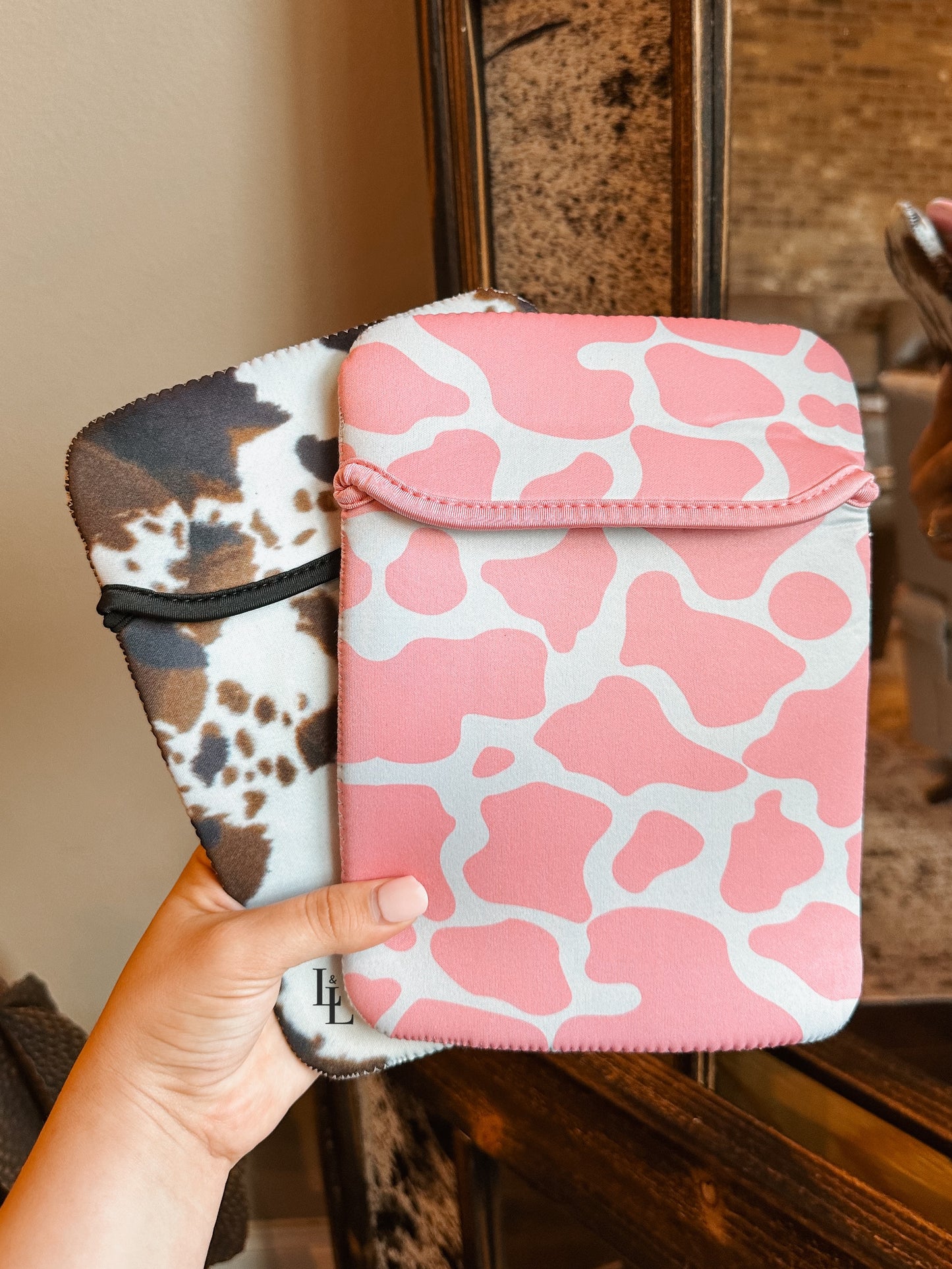 Cow Print Mini iPad Sleeve