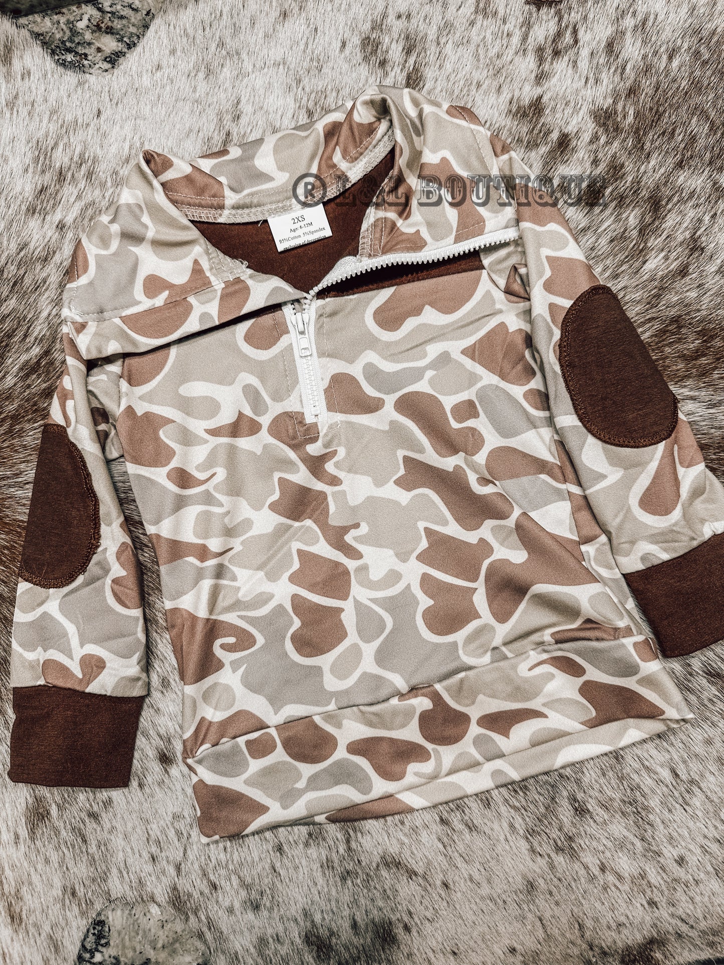 Old School Camo Kids Pullover