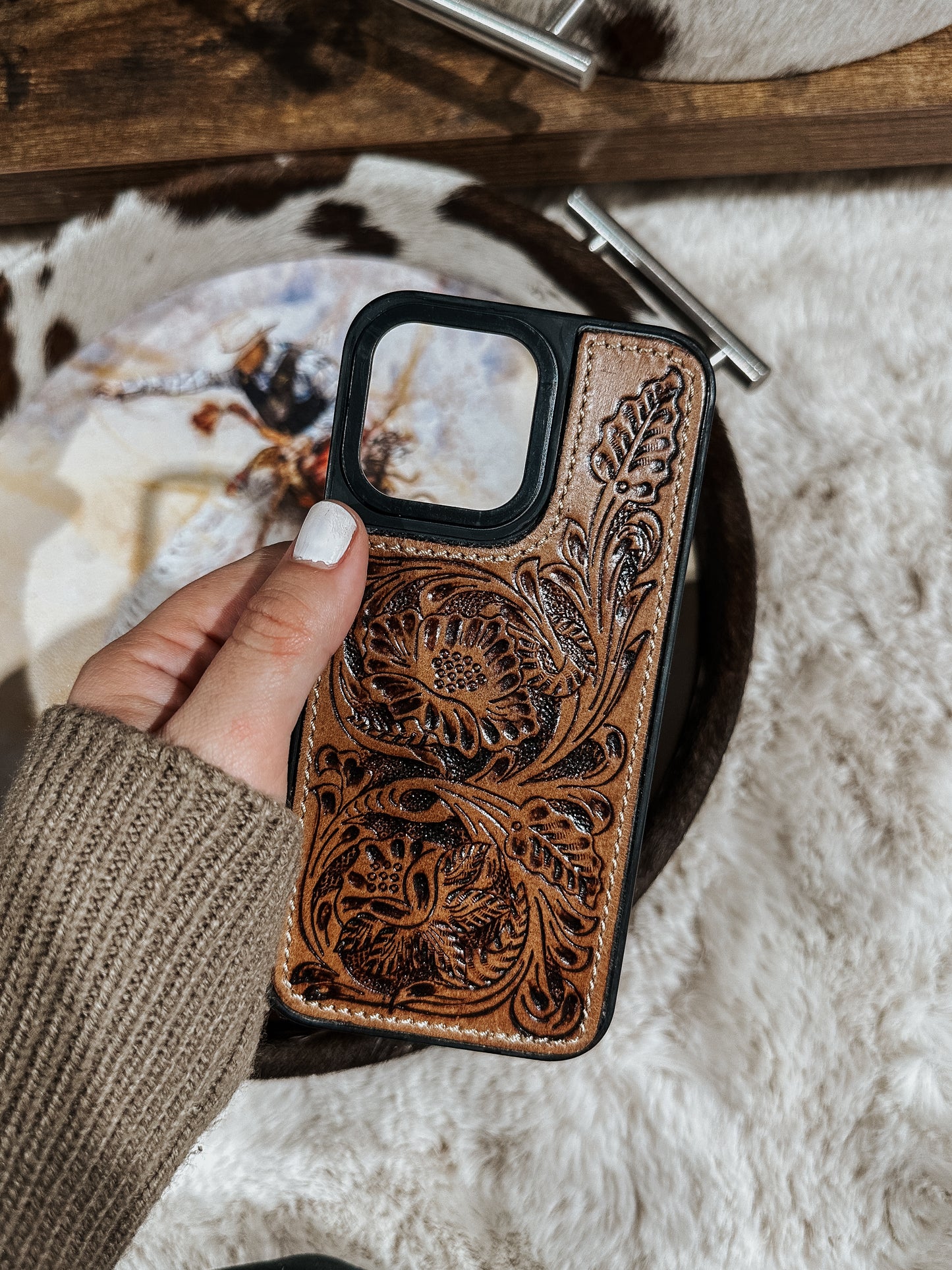 Falcon Trail Leather Phone Case (iPhone 14 Pro Max)