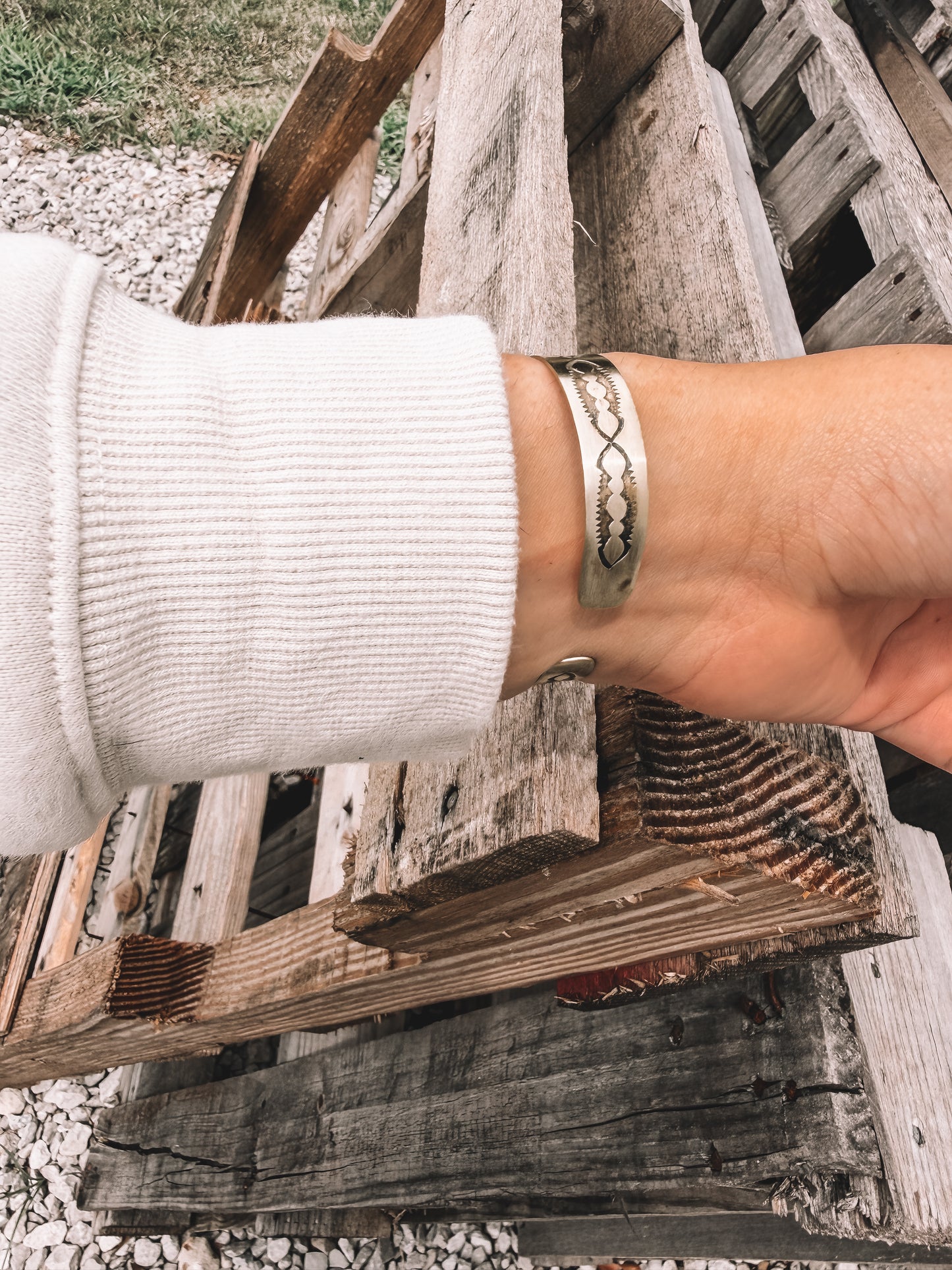 Brass Turquoise Cuff Bracelet
