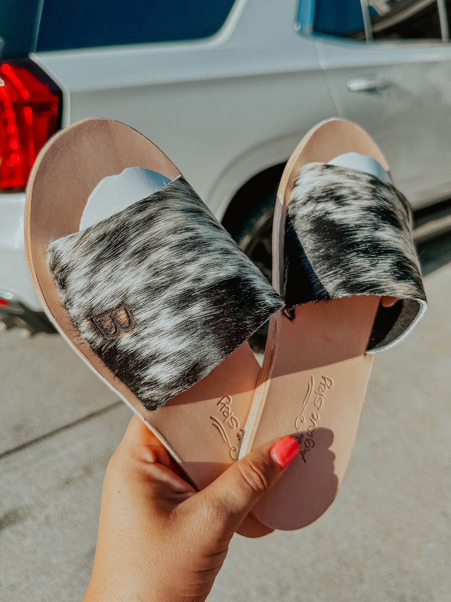Nadia Cowhide Sandals