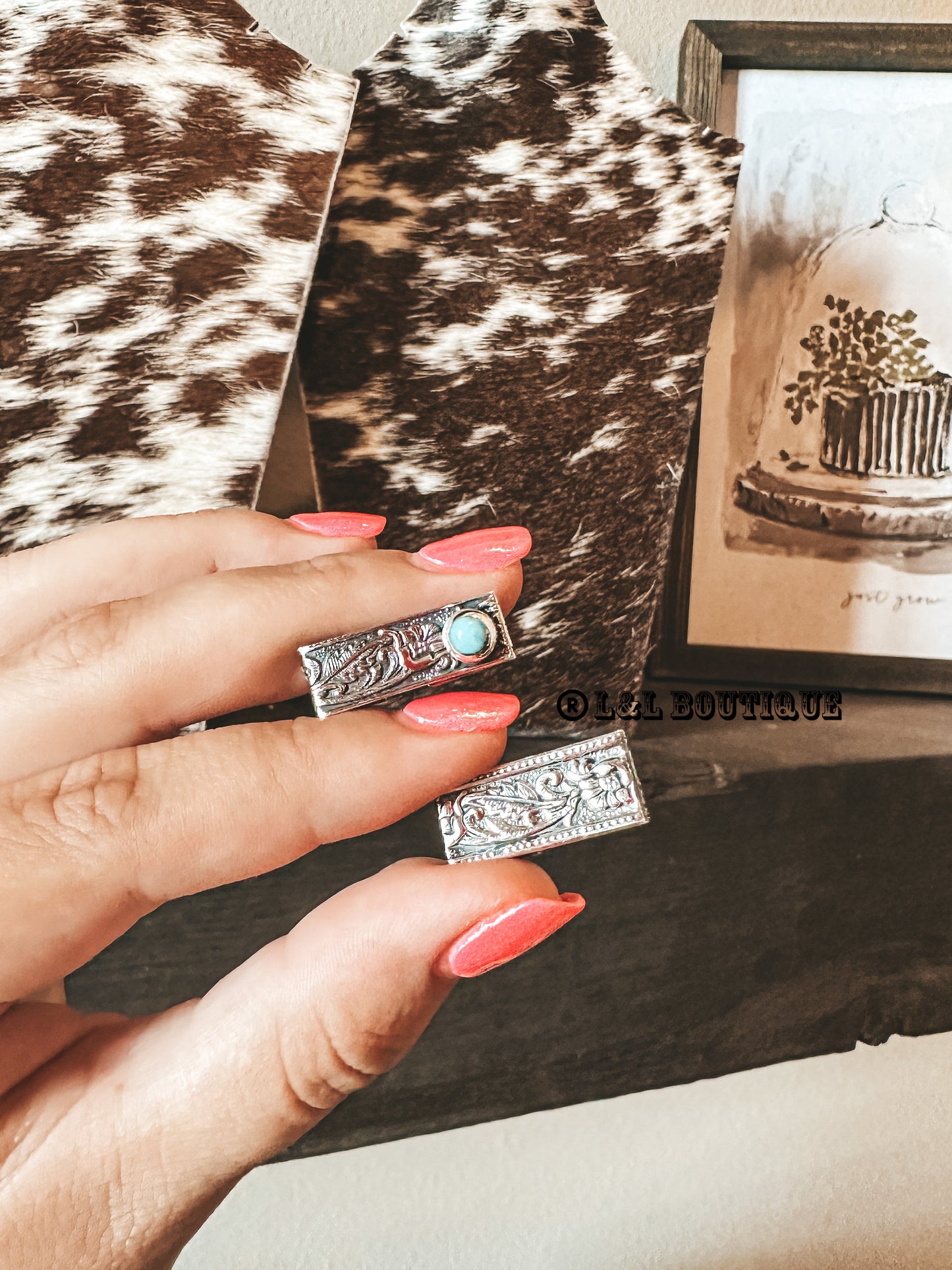 Sterling Embossed Watch Cuff