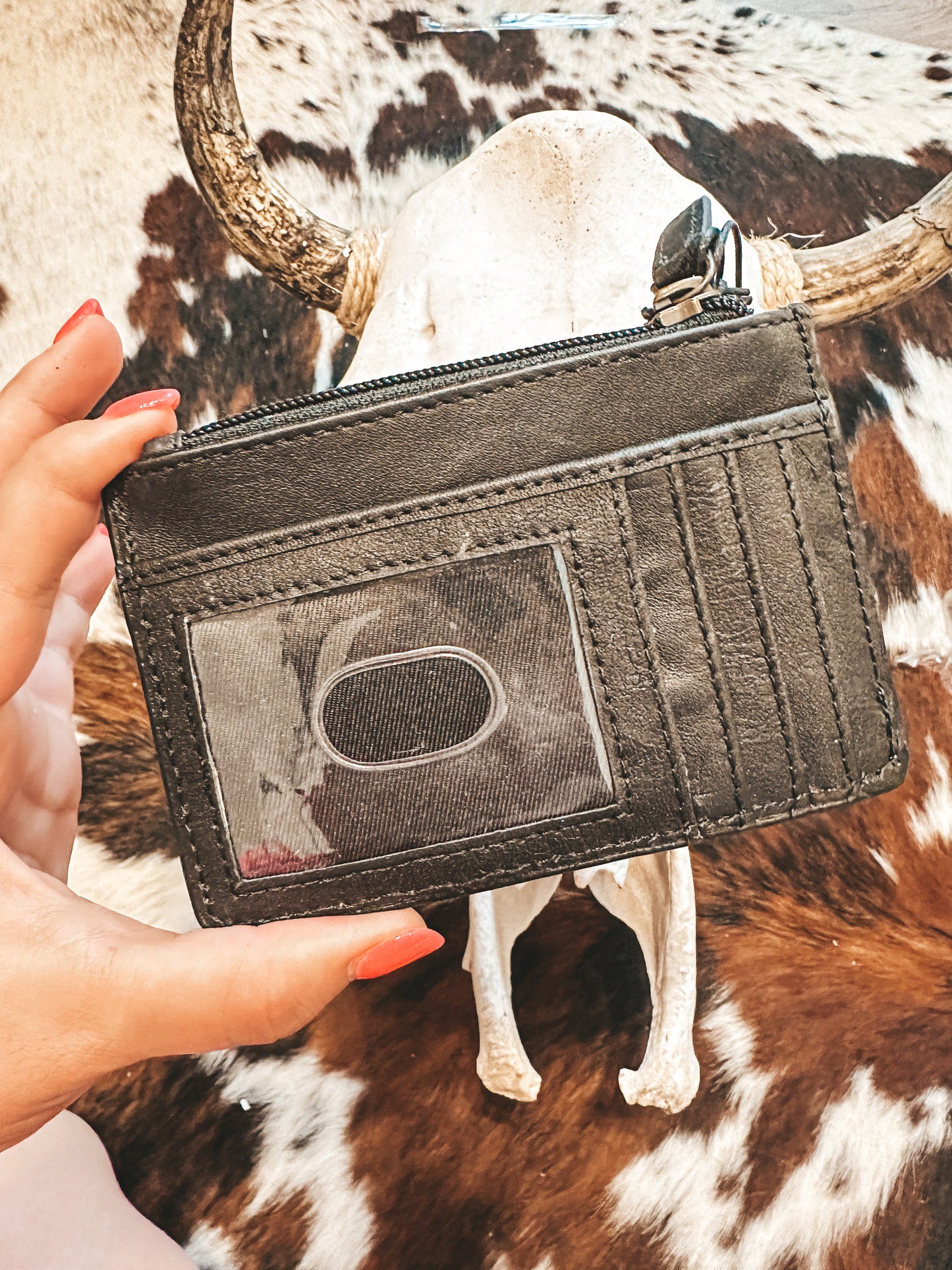 Bend Creek Leather Card Holder Keychain