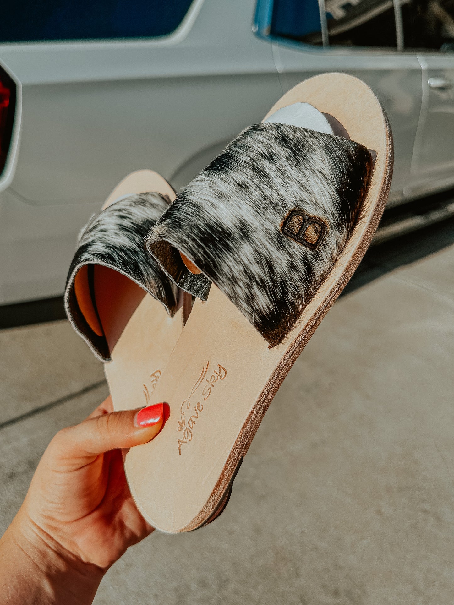 Nadia Cowhide Sandals