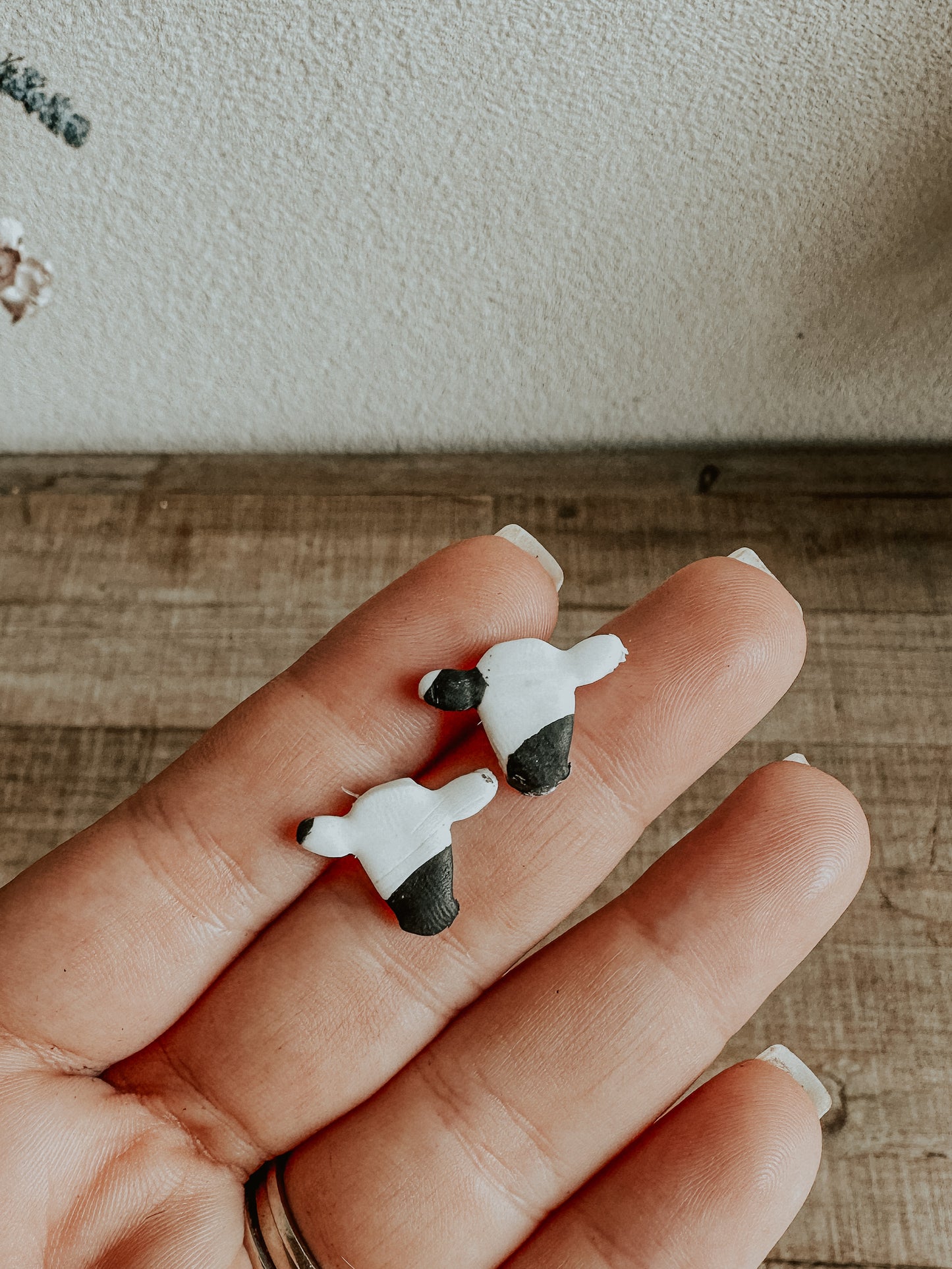 Mini Cow Stud Earrings