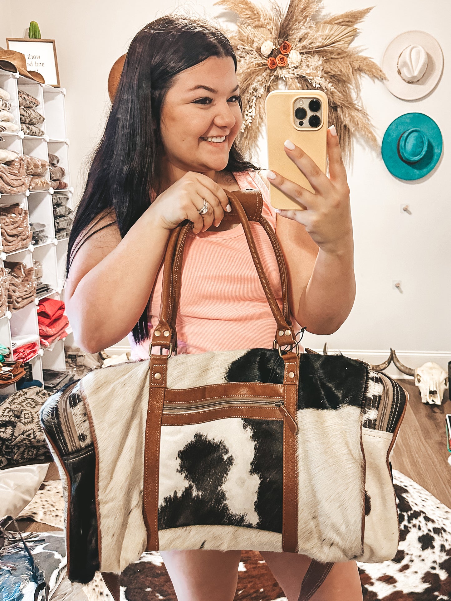 Amore Cowhide Duffle Bag