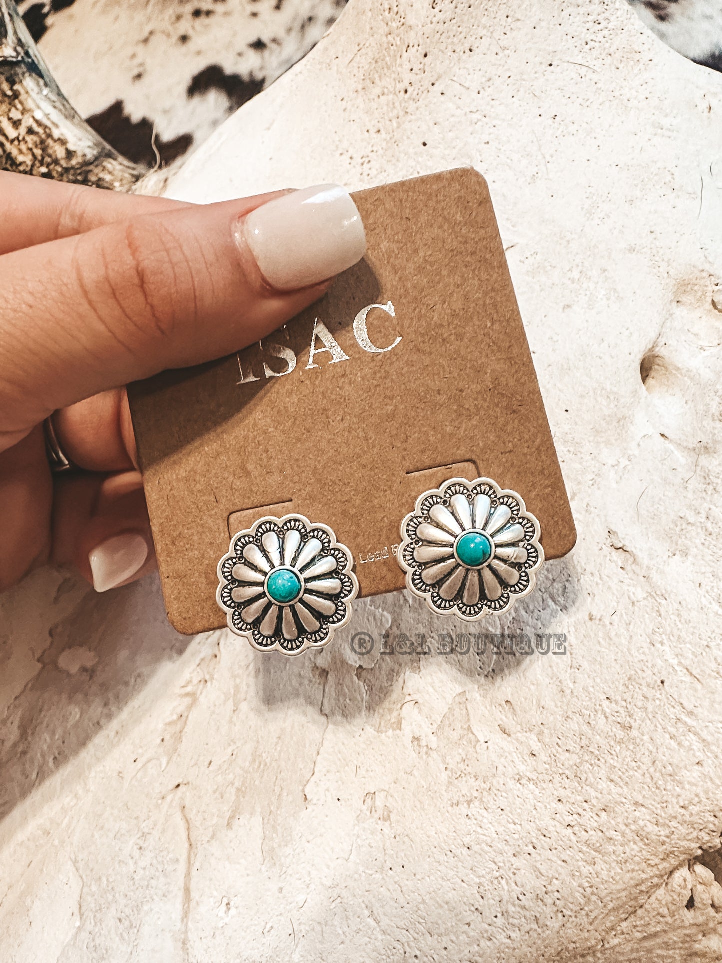 Running On Love Concho Earrings