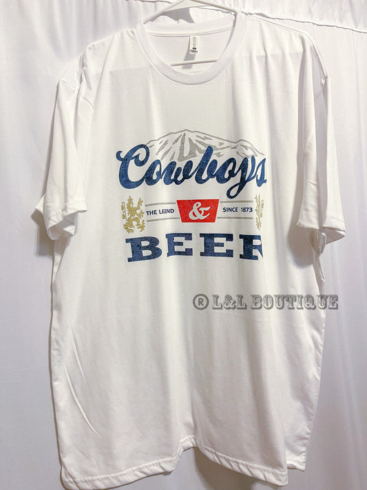 White Frost Cowboys & Beer tshirt