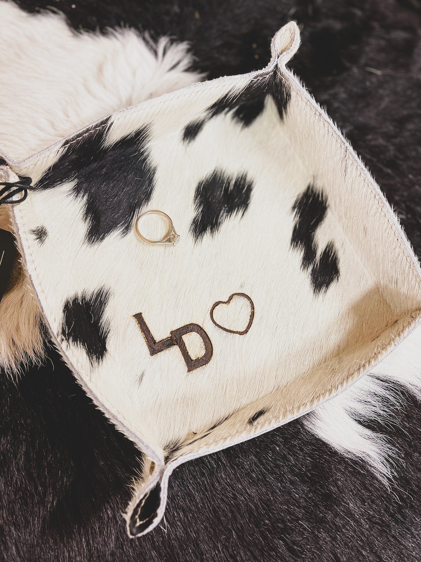 Cowhide Tray