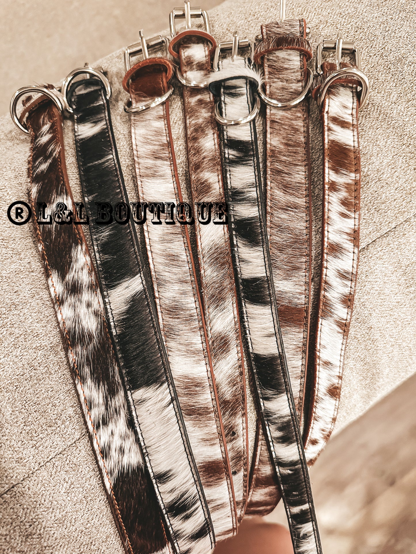 Cowhide Dog Collar