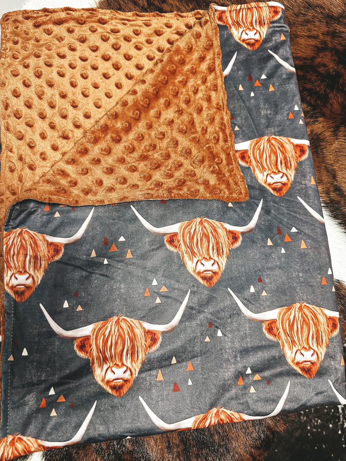 Minky Highlander Baby Blanket