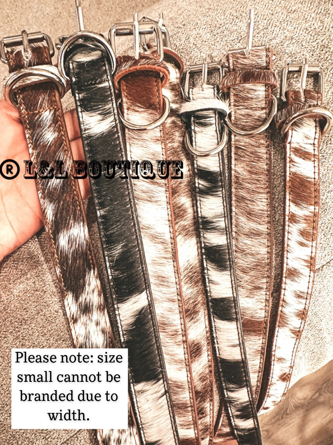 Cowhide Dog Collar