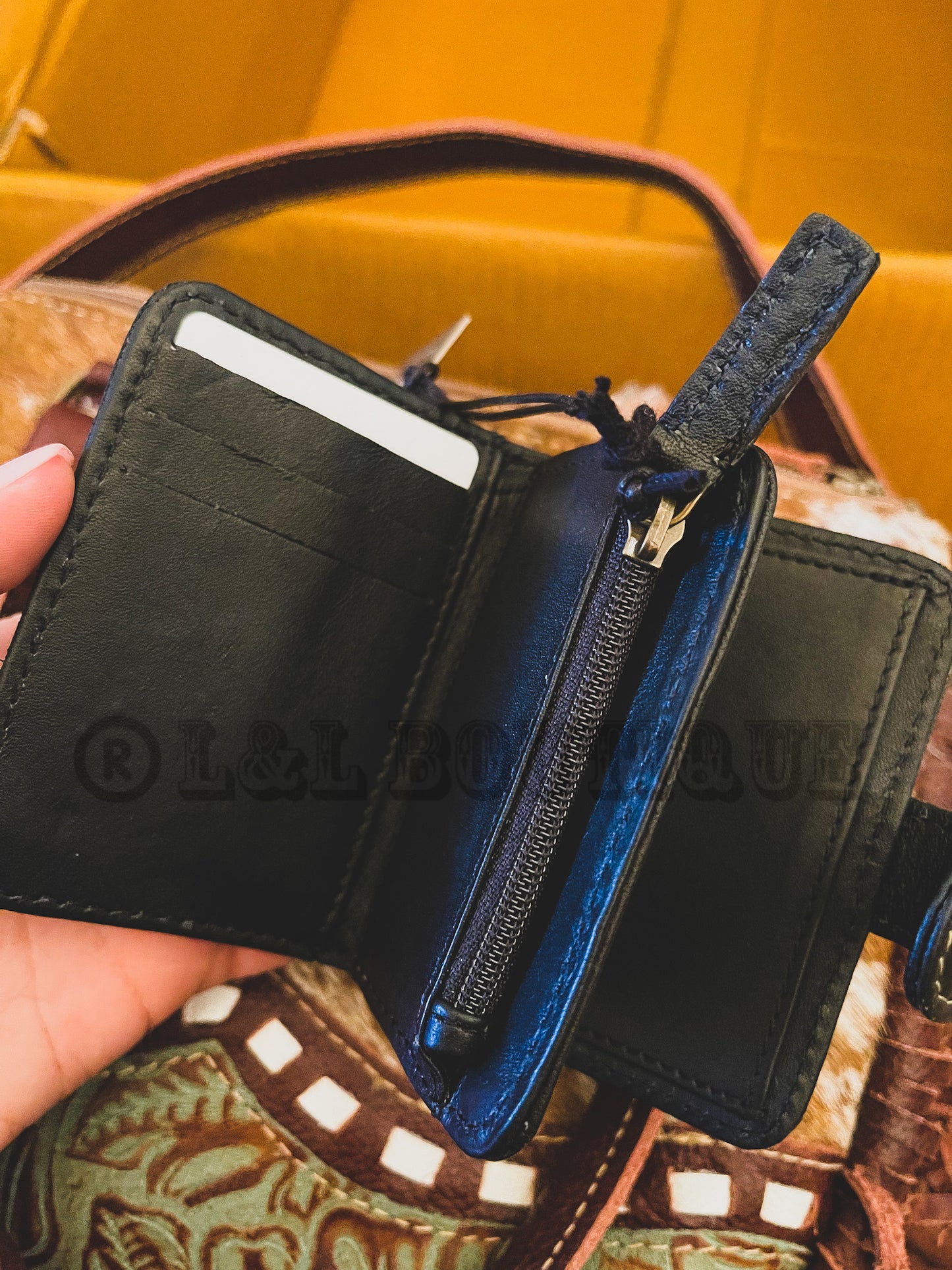 Tooled Floral Pocket Wallet
