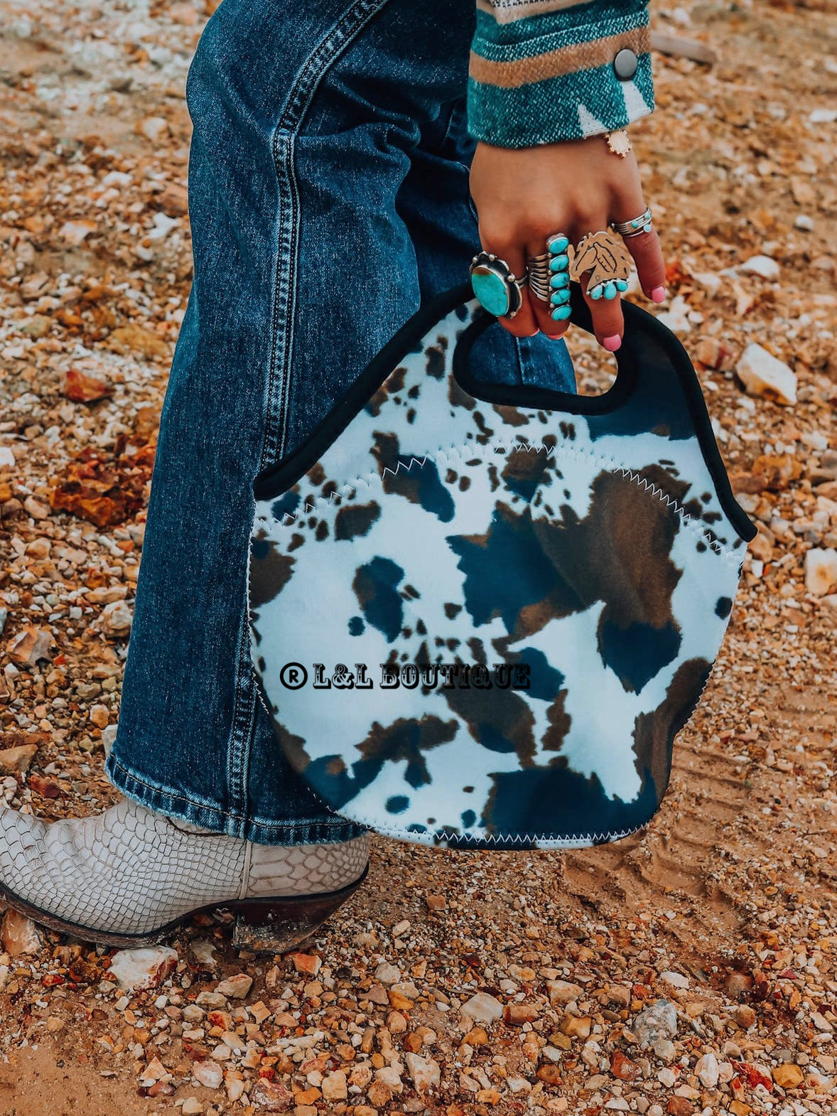 Brown Cow Lunch Tote