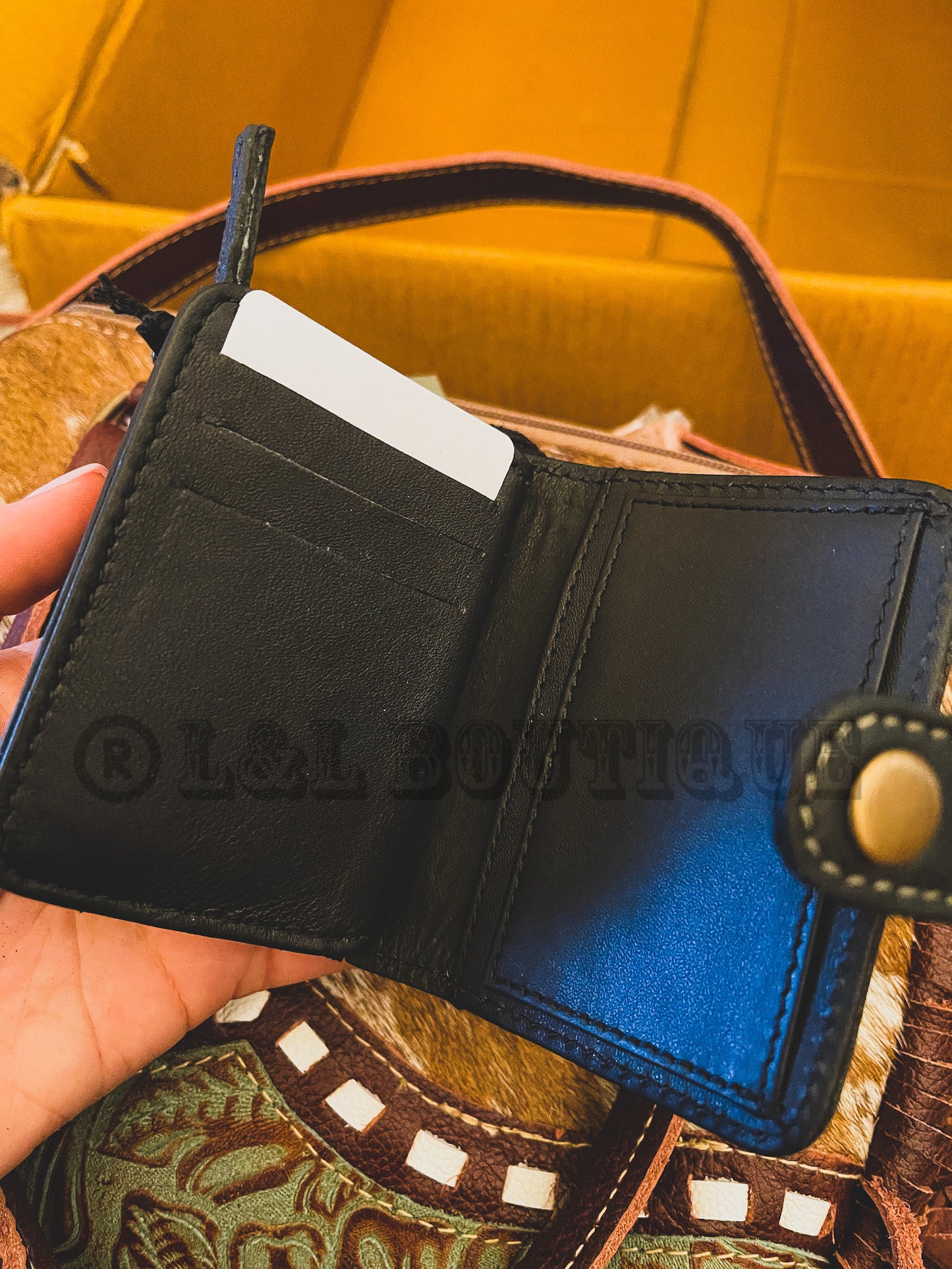 Tooled Floral Pocket Wallet