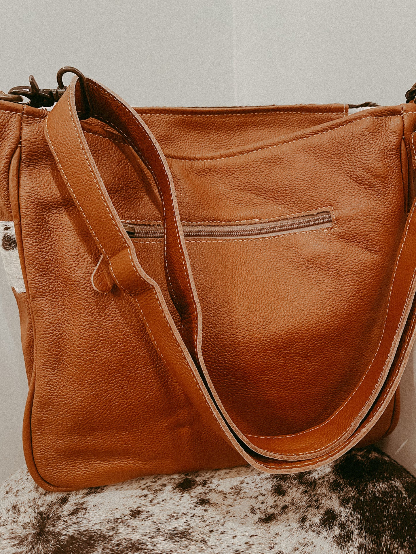 Genetic Leather Cowhide Purse